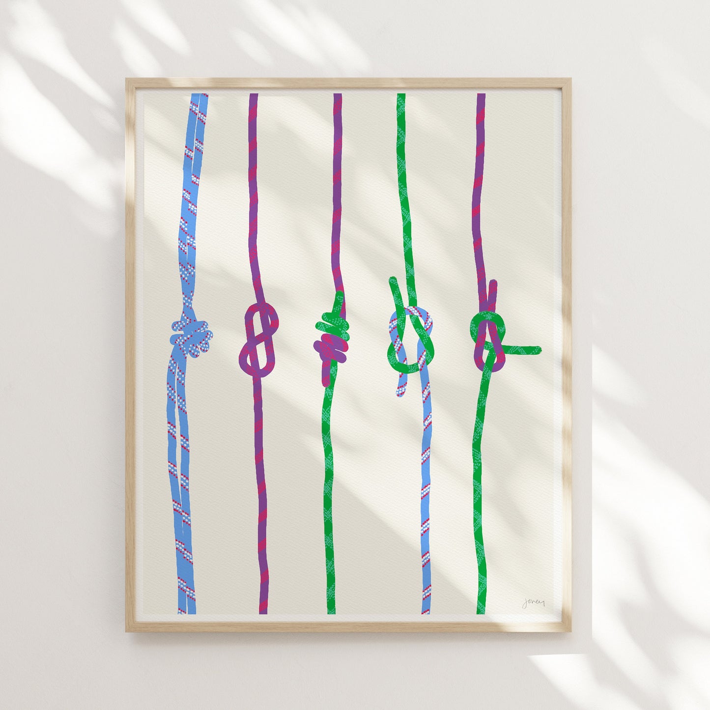 Climbing Knots Art Print - Unframed or Framed - 120306
