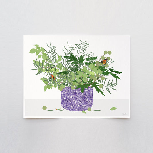 Still Life with Butterflies Art Print - Unframed or Framed - 200228