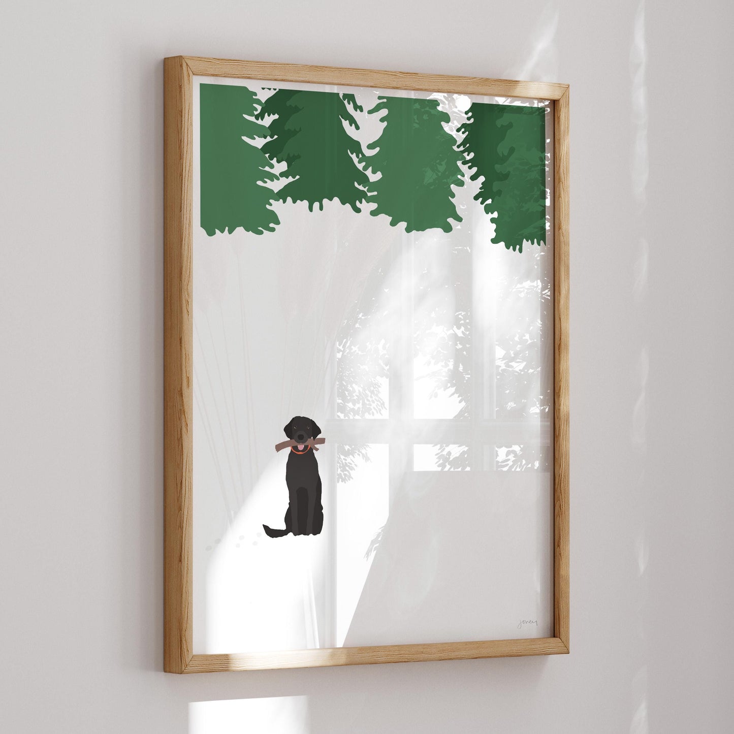 Black Lab Art Print - Unframed or Framed - 230128