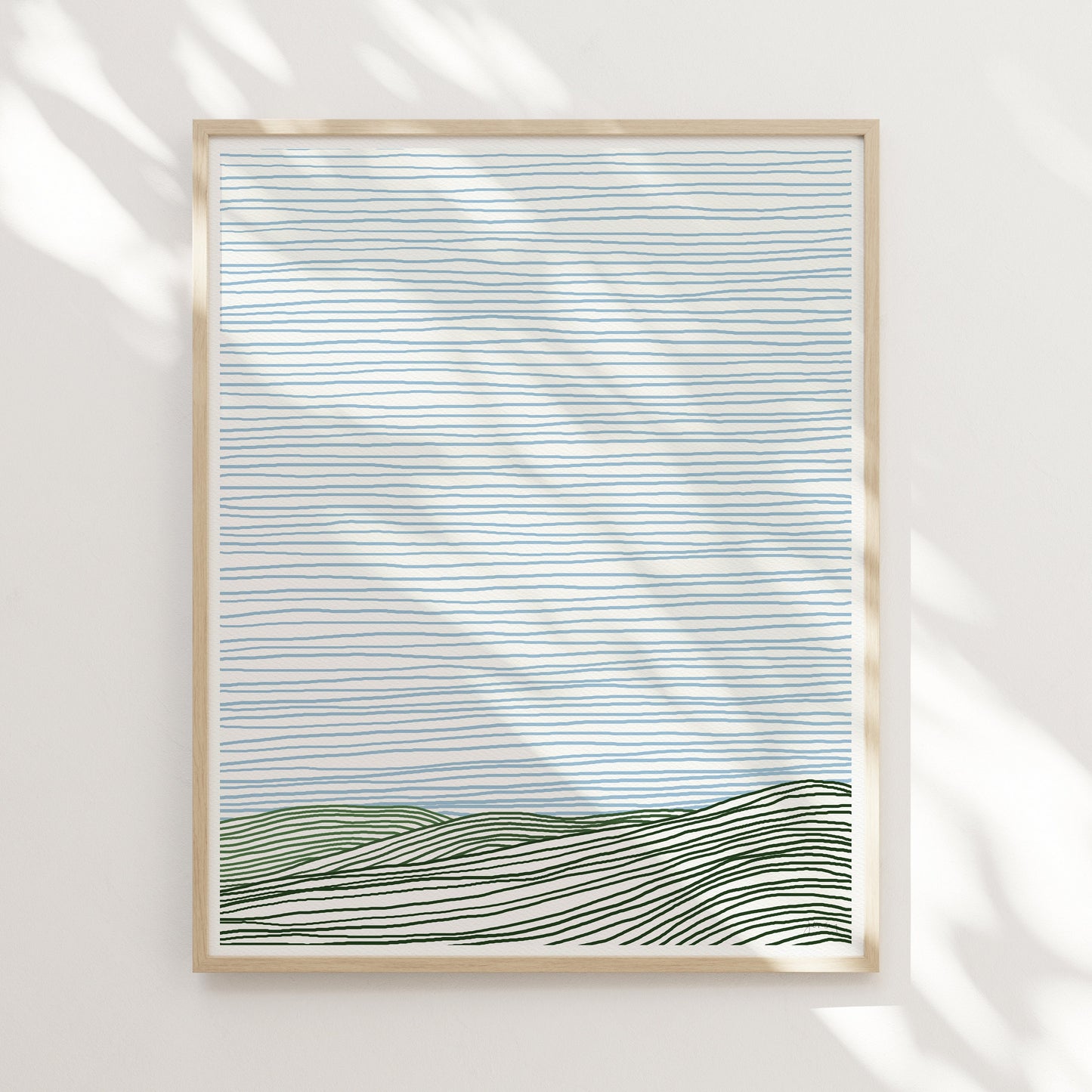 Striped Hills Art Print - Unframed or Framed - 120924