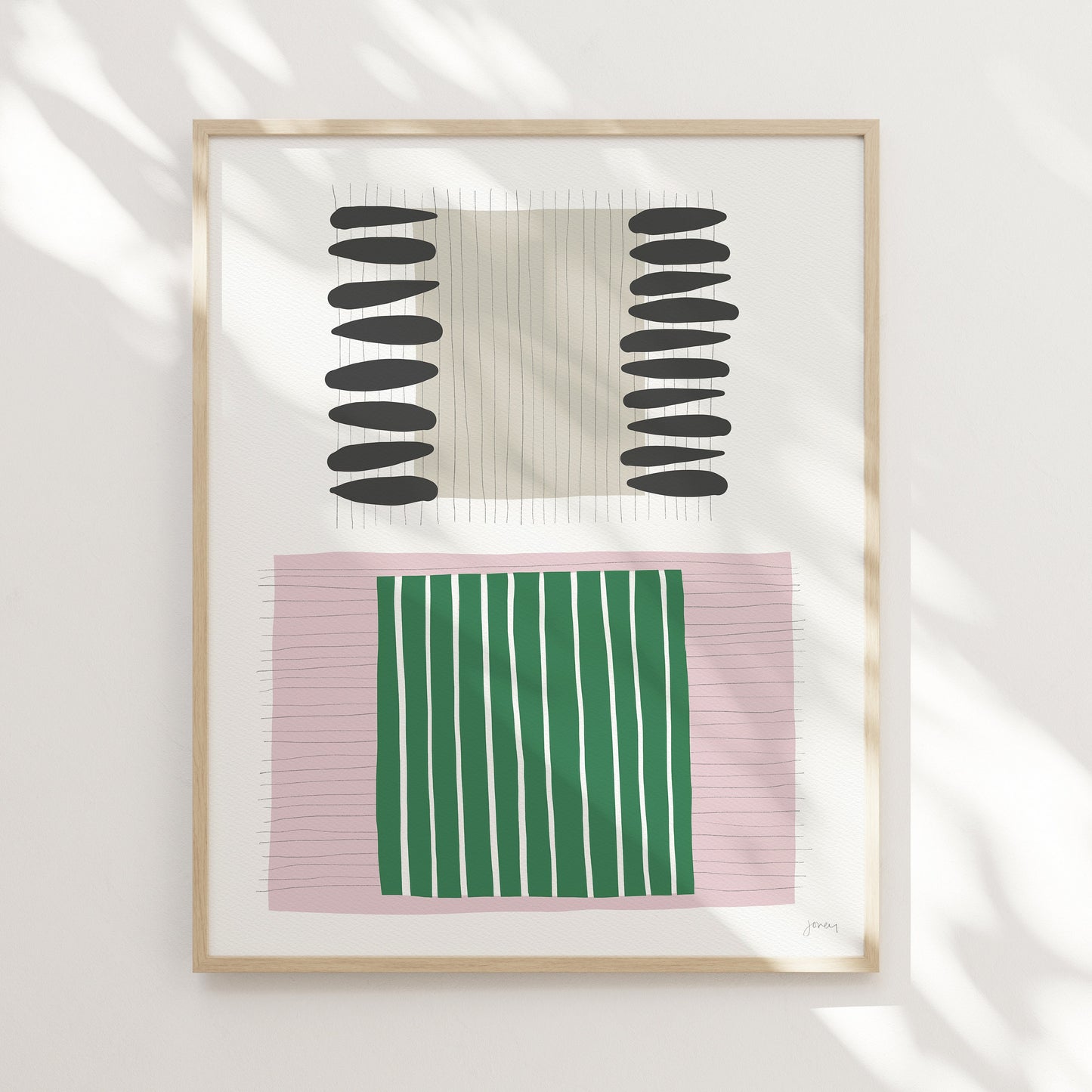 Calming Abstract Art Print - Unframed or Framed - 190716