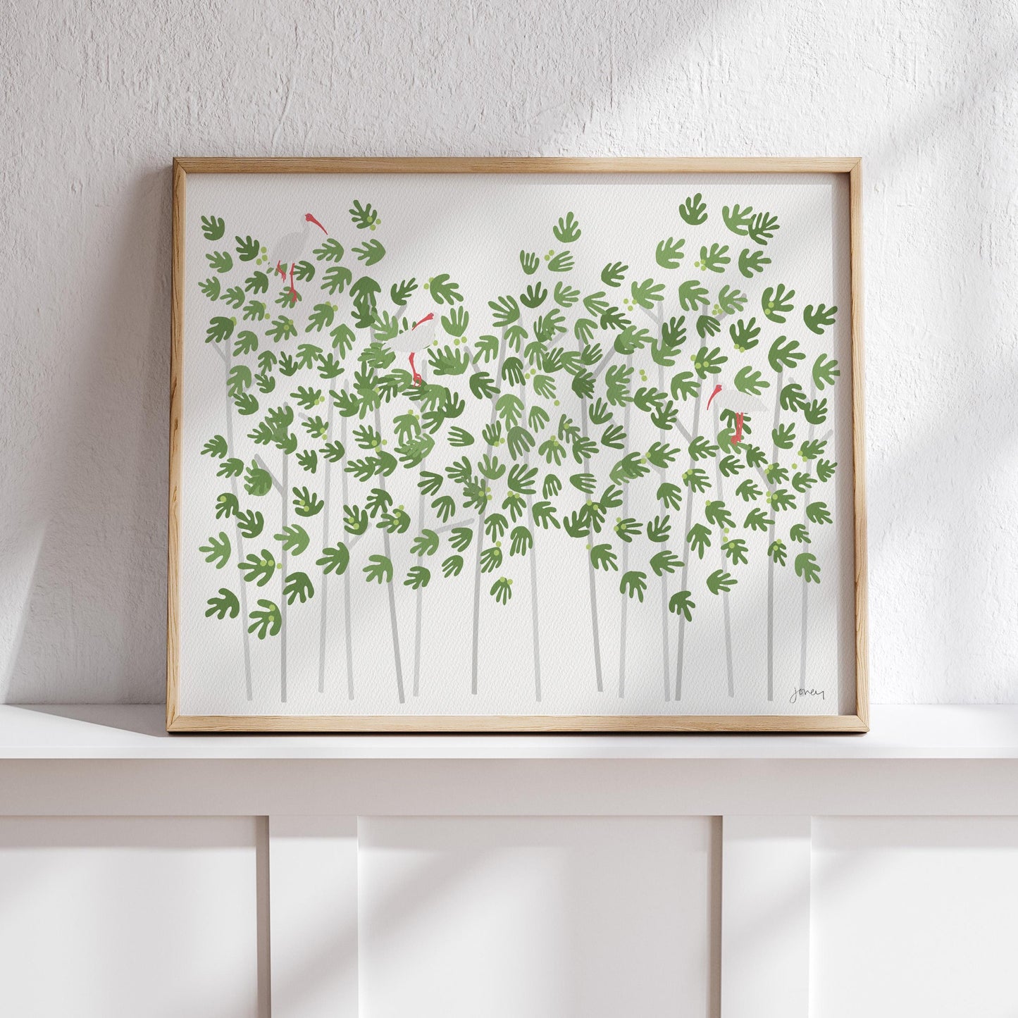 Ibis in Everglades Art Print - Unframed or Framed - 250302