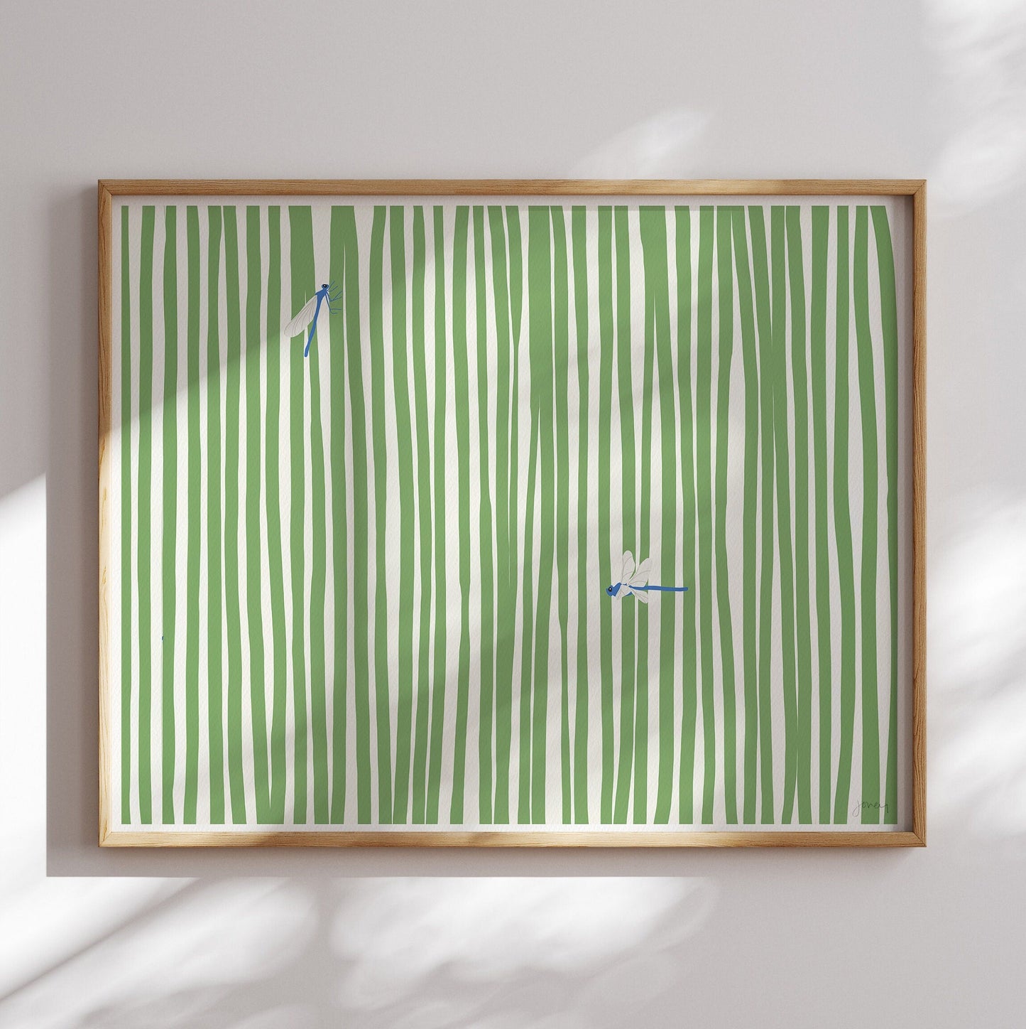 Dragonfly Pair Art Pint - Unframed or Framed - 160627