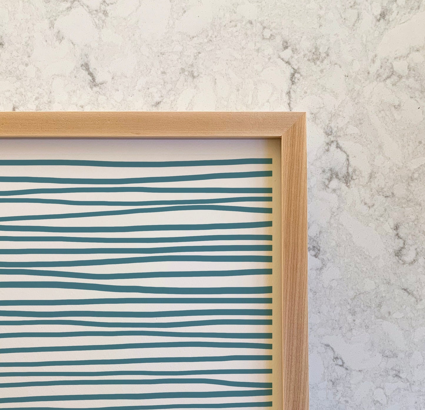 Seagull on Striped Water Art Print - Unframed or Framed - 130324