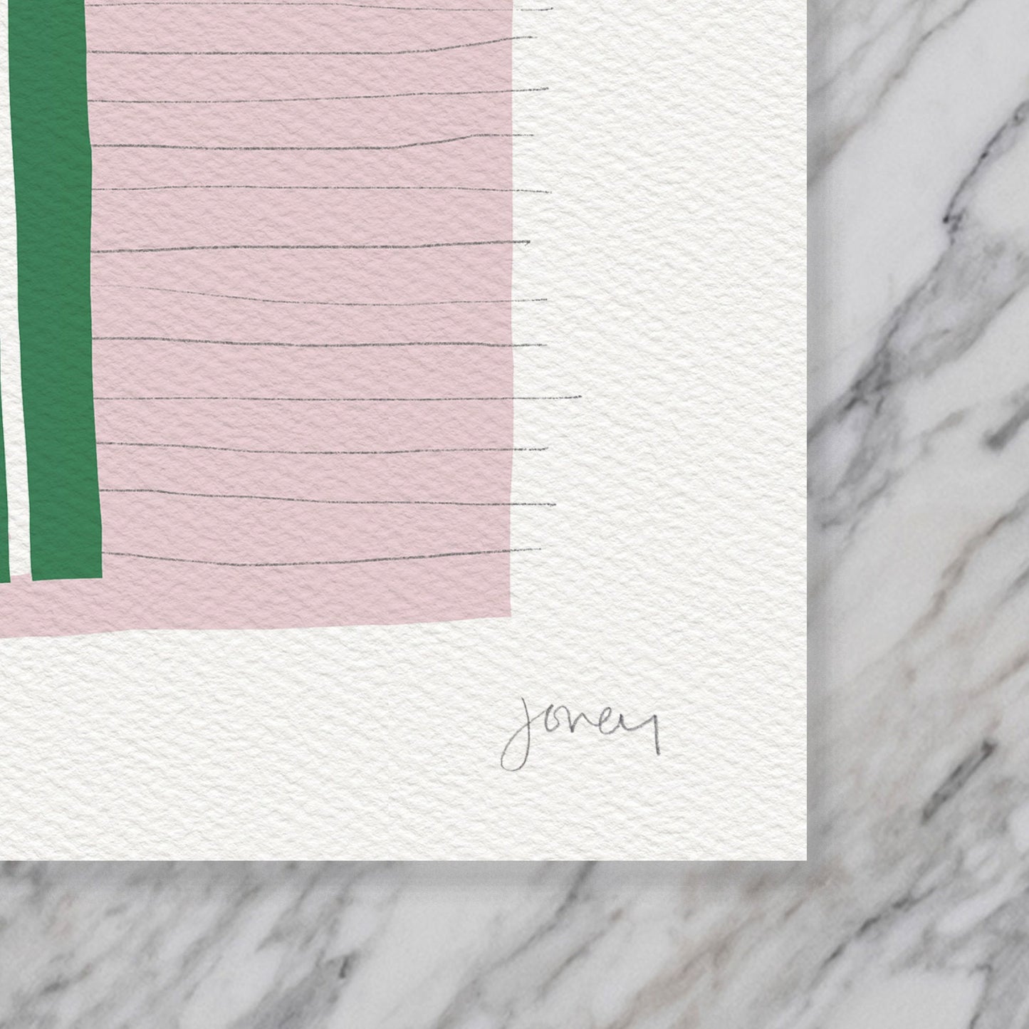 Calming Abstract Art Print - Unframed or Framed - 190716