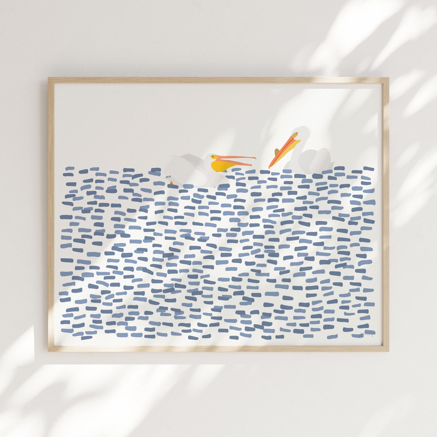 American White Pelicans Art Print - Unframed or Framed - 250224