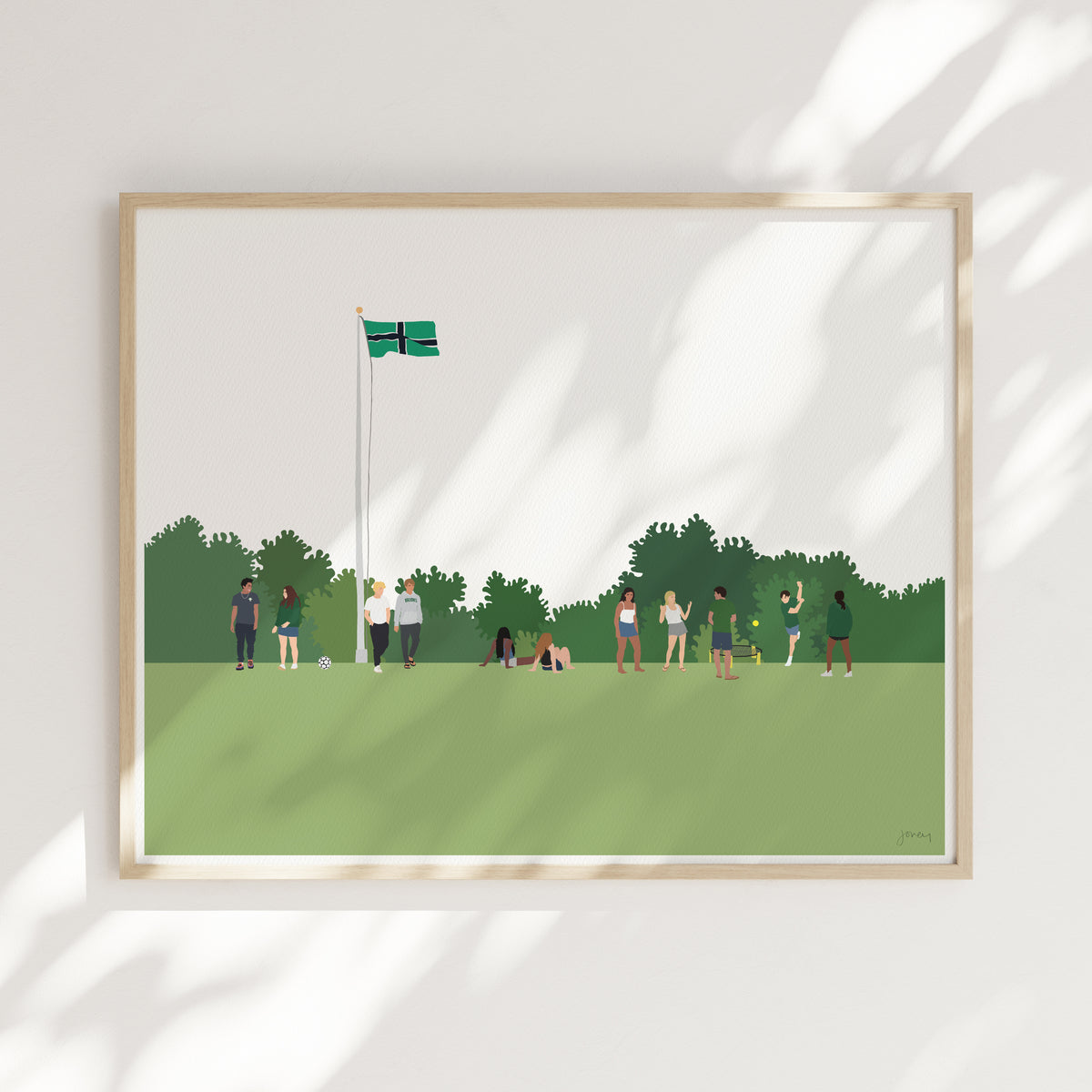 Brooks School Field Games, signed art print