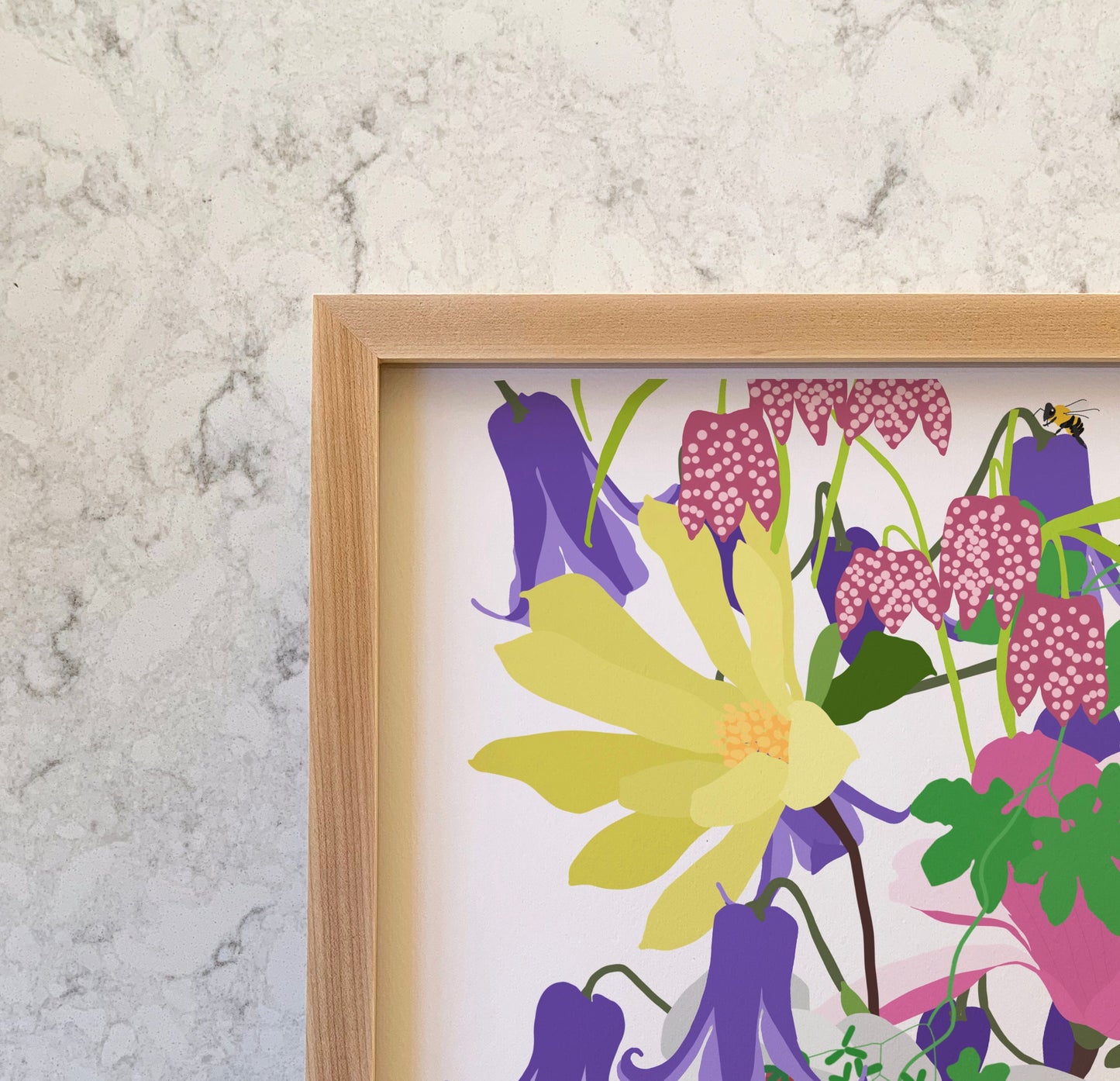 Springtime Millefleur Art Print - Unframed or Framed  - 210620