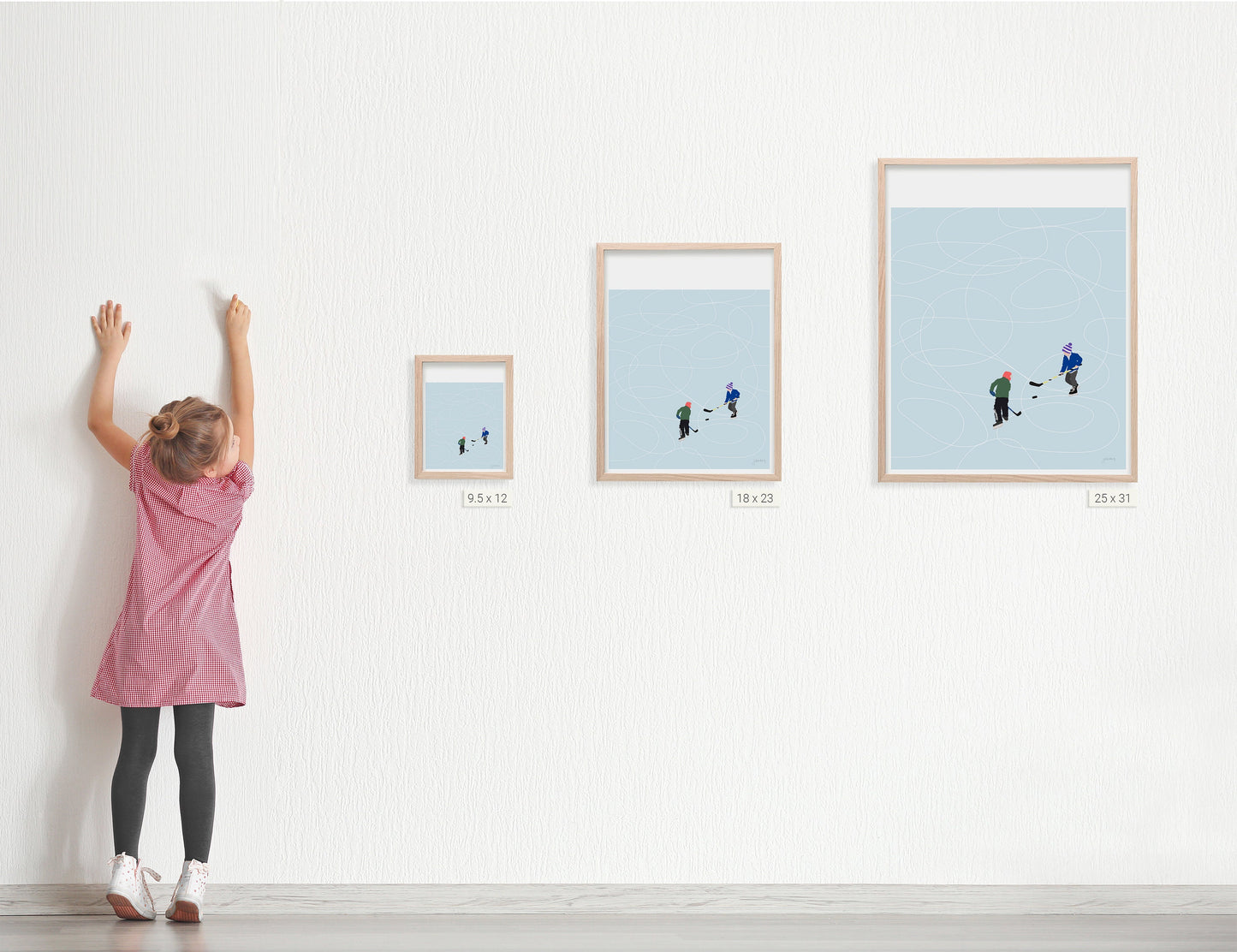 Pond Hockey Art Print - Unframed or Framed - 230224