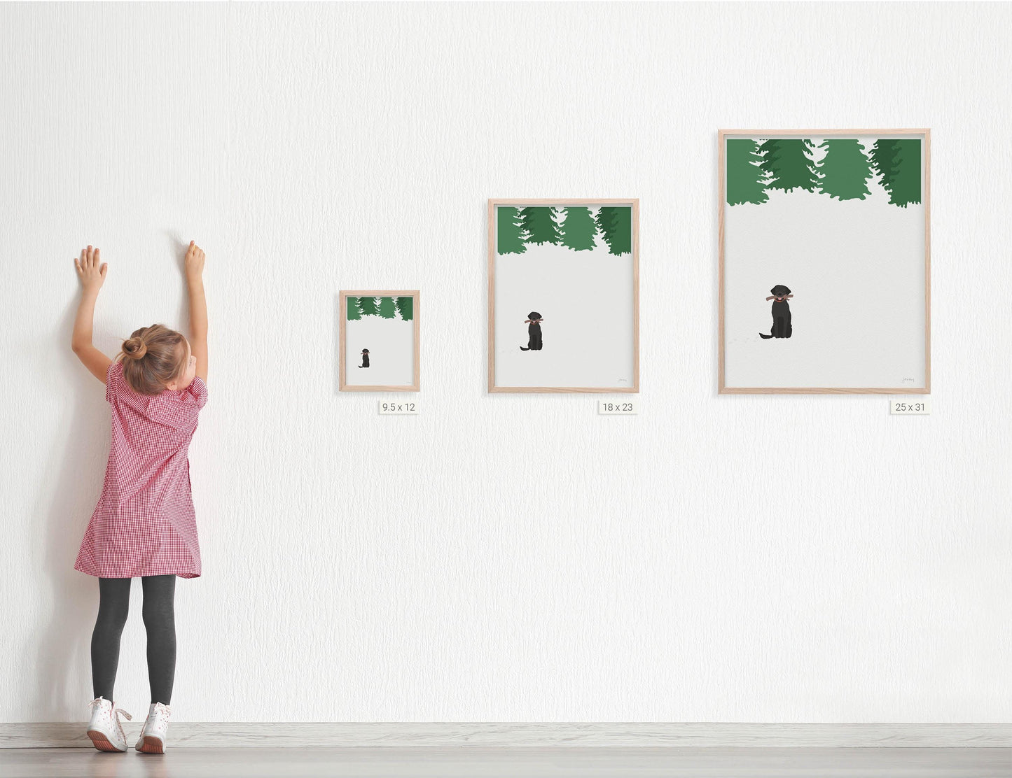 Black Lab Art Print - Unframed or Framed - 230128