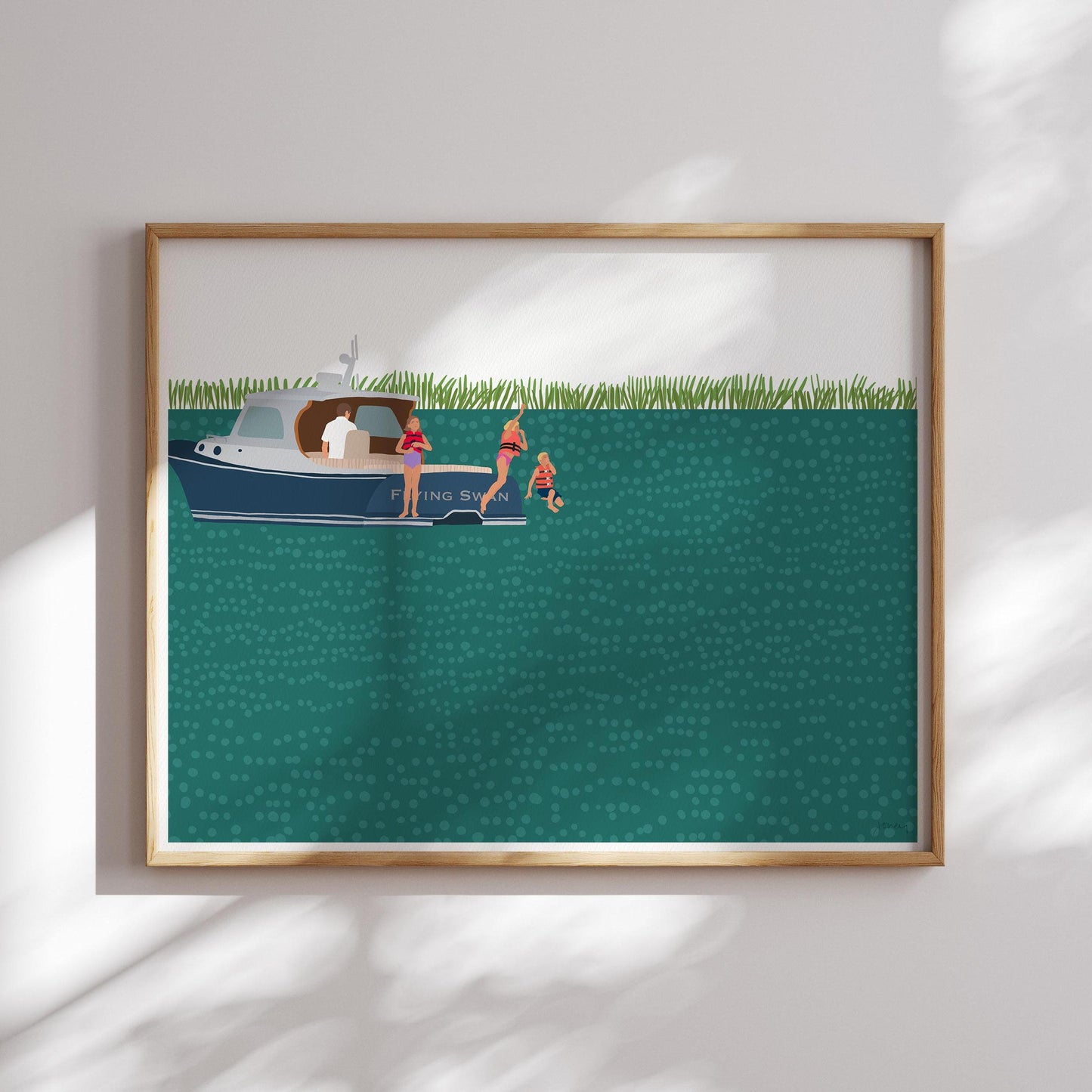 Hinckley Picnic Boat Swim - Unframed or Framed - 211029