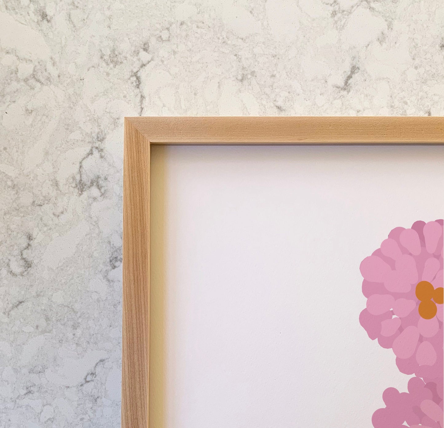 Dahlias Abstract Art Print - Unframed or Framed - 211017