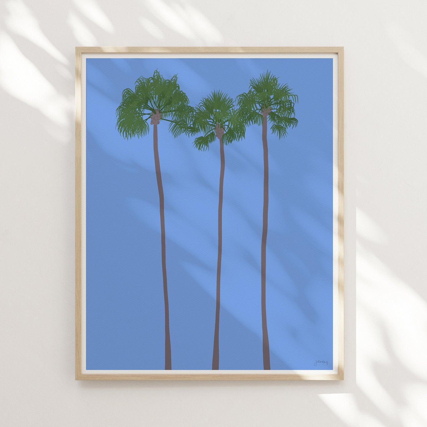 Mexican Fan Palms Trees Art Print - Unframed or Framed - 210906