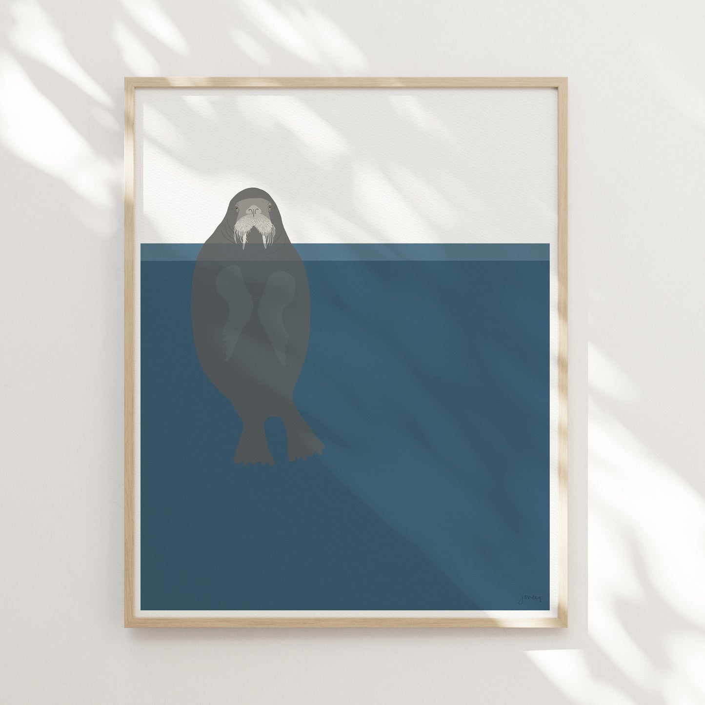 Pacific Walrus Art Print - Unframed or Framed - 170717