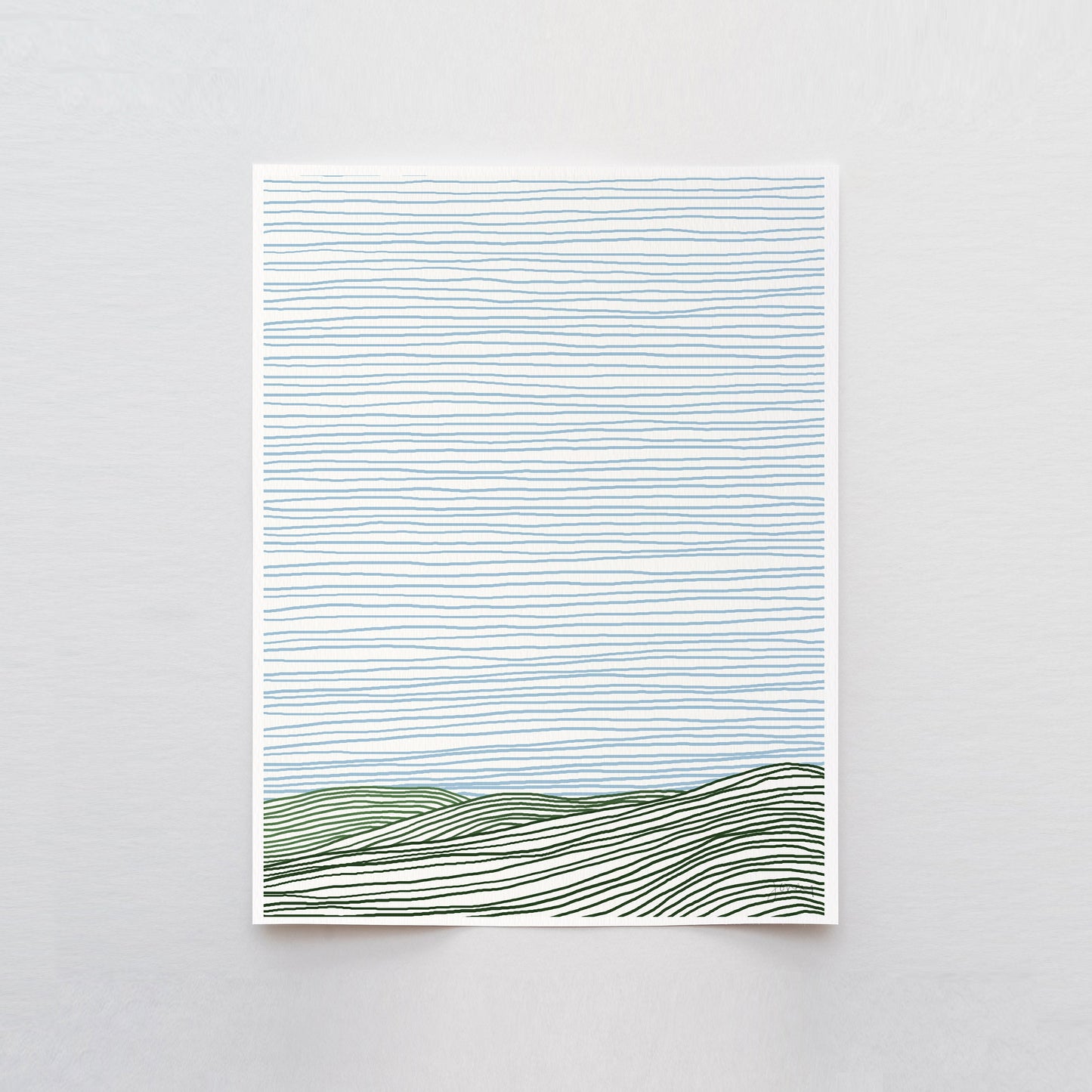 Striped Hills Art Print - Unframed or Framed - 120924