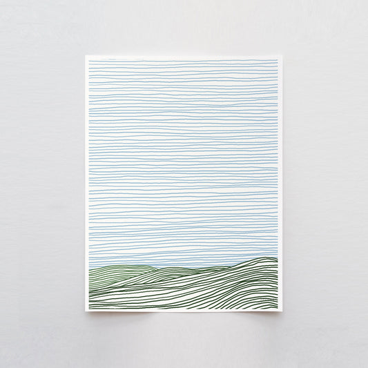 Striped Hills Art Print - Unframed or Framed - 120924