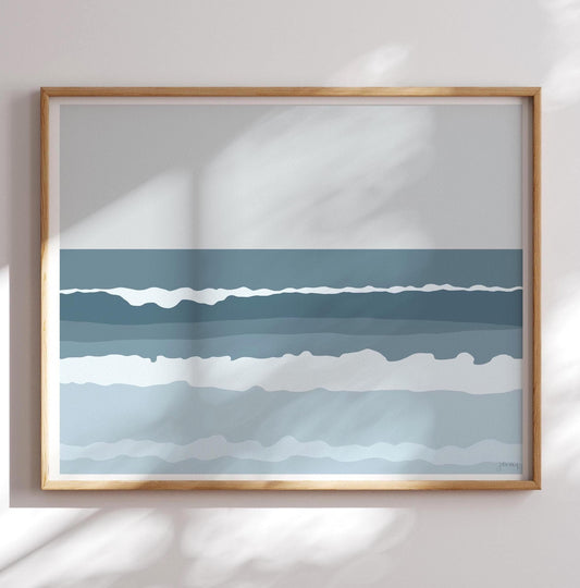 Waves Crashing Art Print - Unframed or Framed - 130725L
