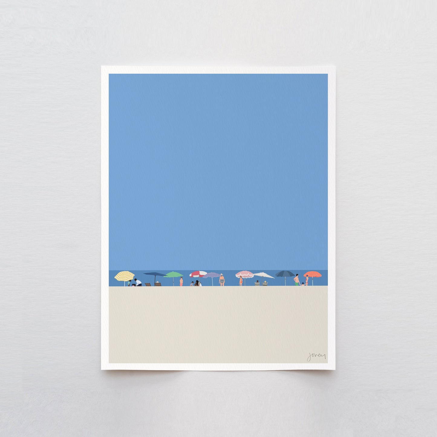 Beach Horizon Art Print 2 - Unframed or Framed - 230708