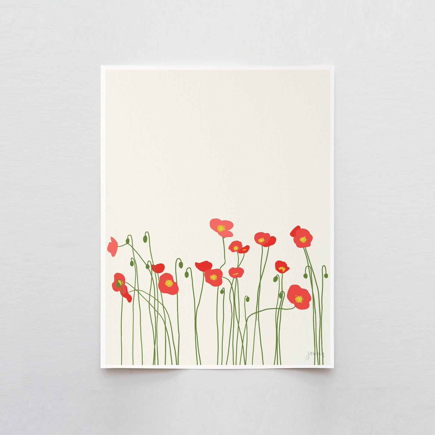 Icelandic Poppies Art Print - Unframed or Framed - 130416