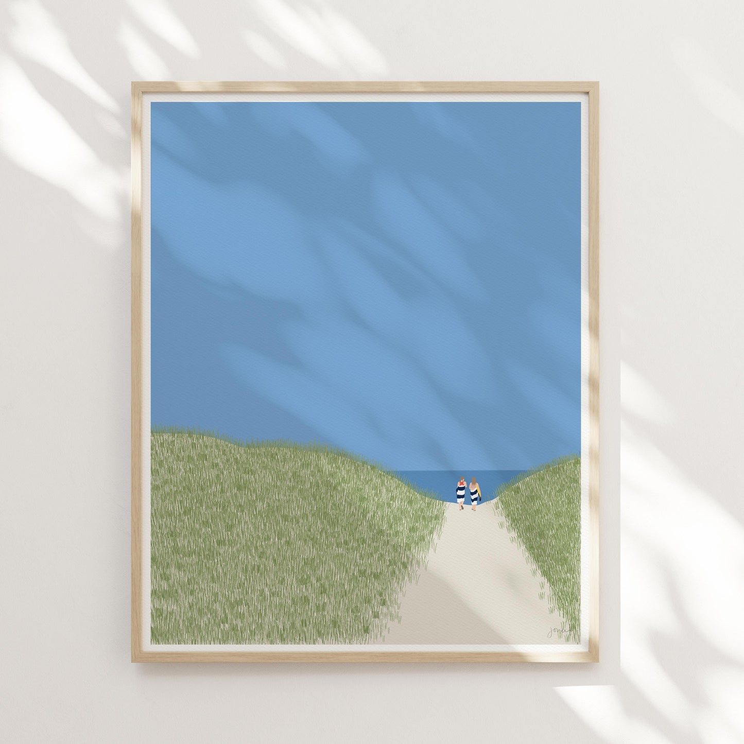 Daughters in Beach Dunes - Unframed or Framed - 240804