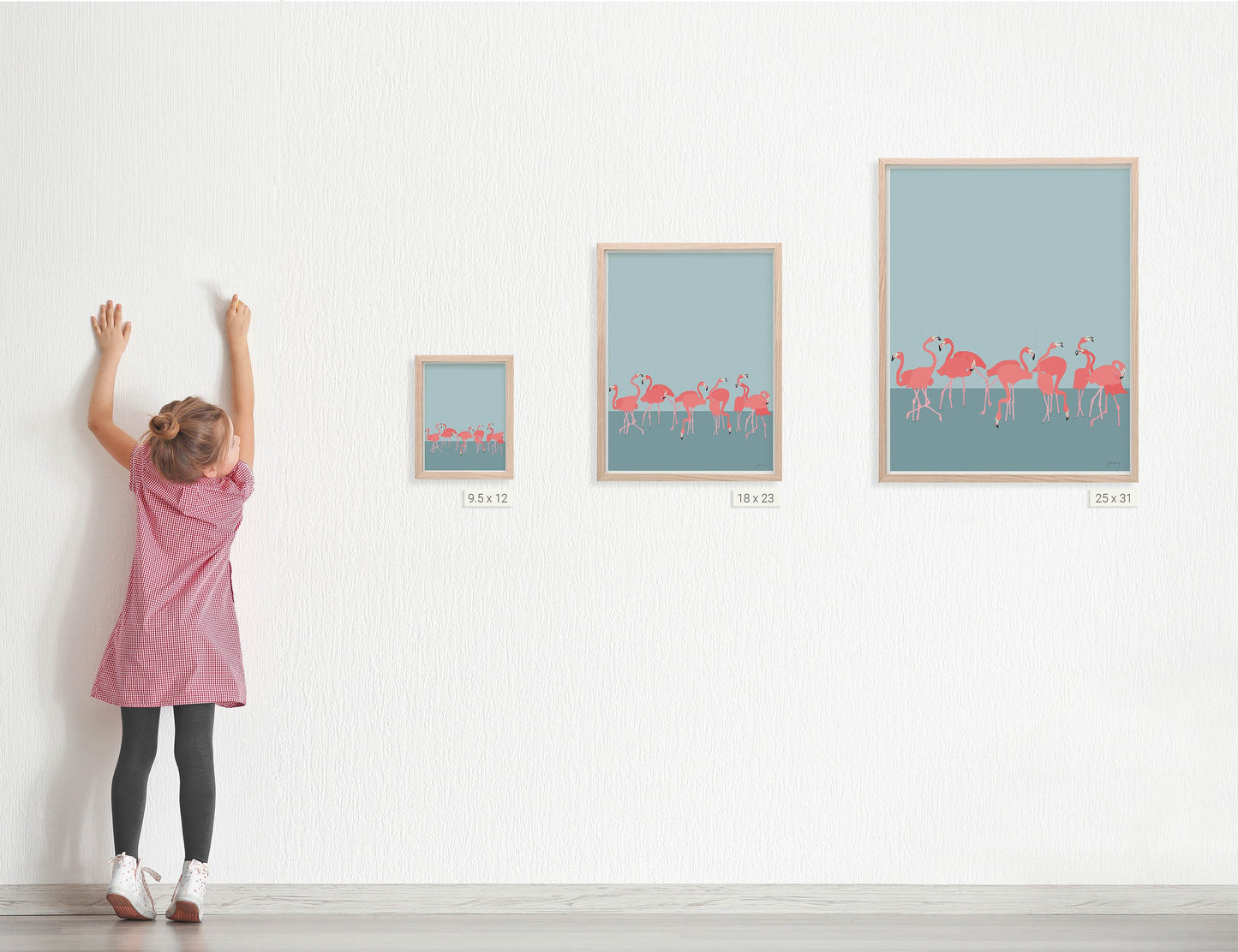 Flamboyance of Flamingos Art Print - Unframed or Framed - 230309