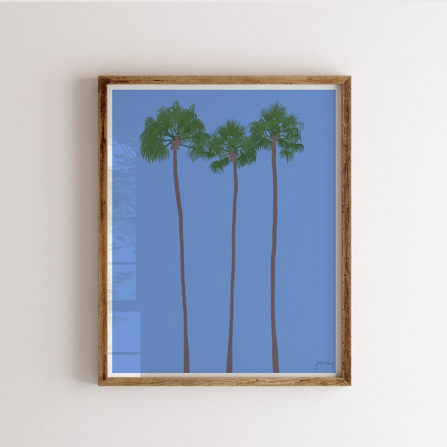 Mexican Fan Palms Trees Art Print - Unframed or Framed - 210906