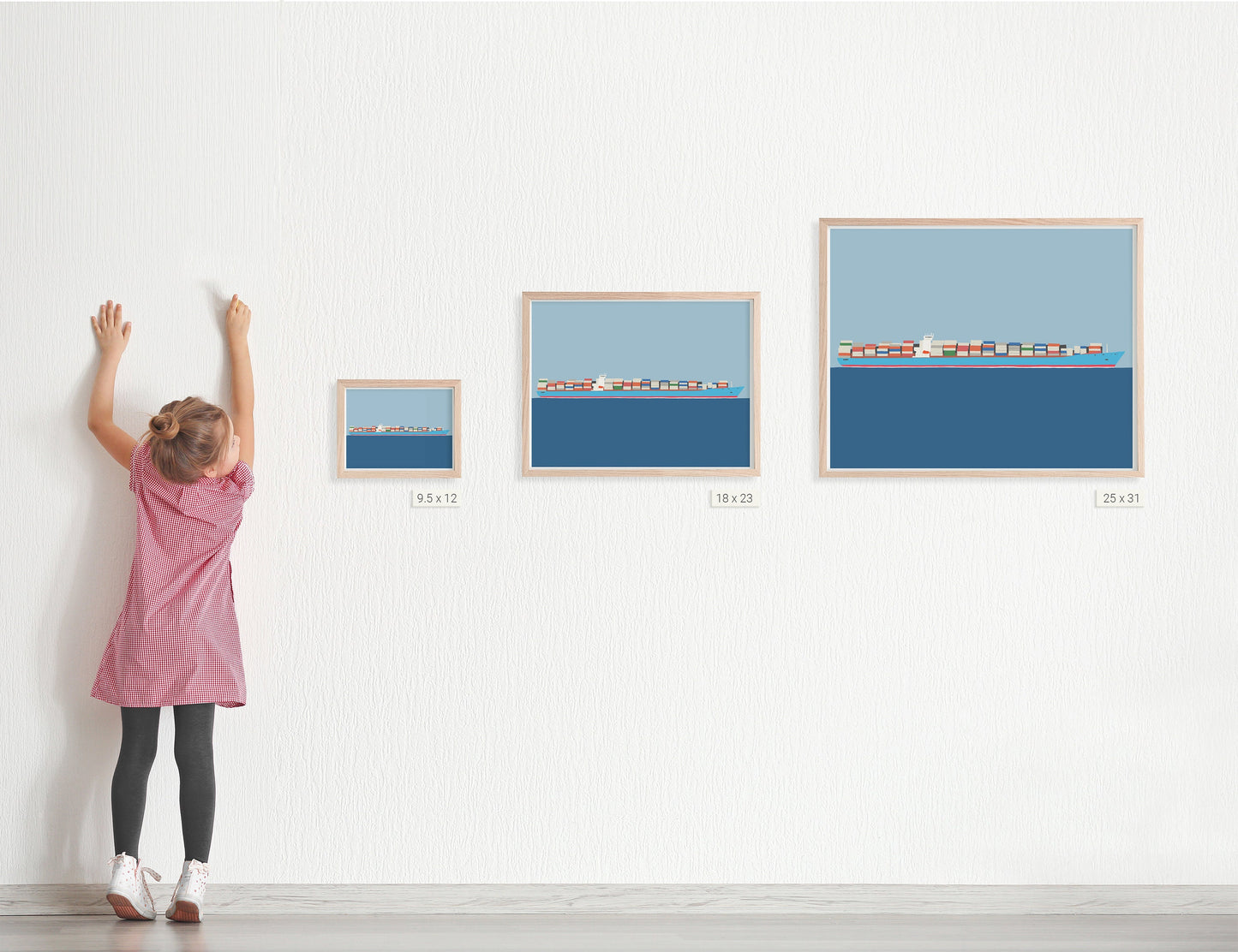 Triple-E Container Ship Art Print - Unframed or Framed - 160111