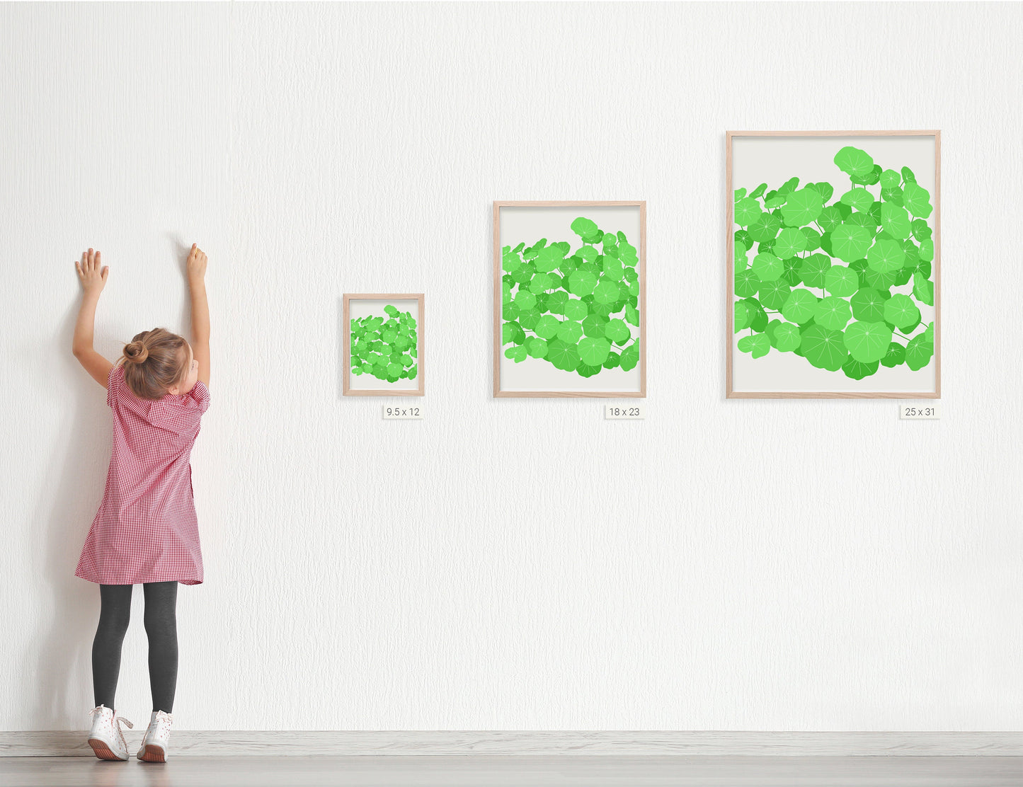 Nasturtium Leaves Art Print - Unframed or Framed - 120131