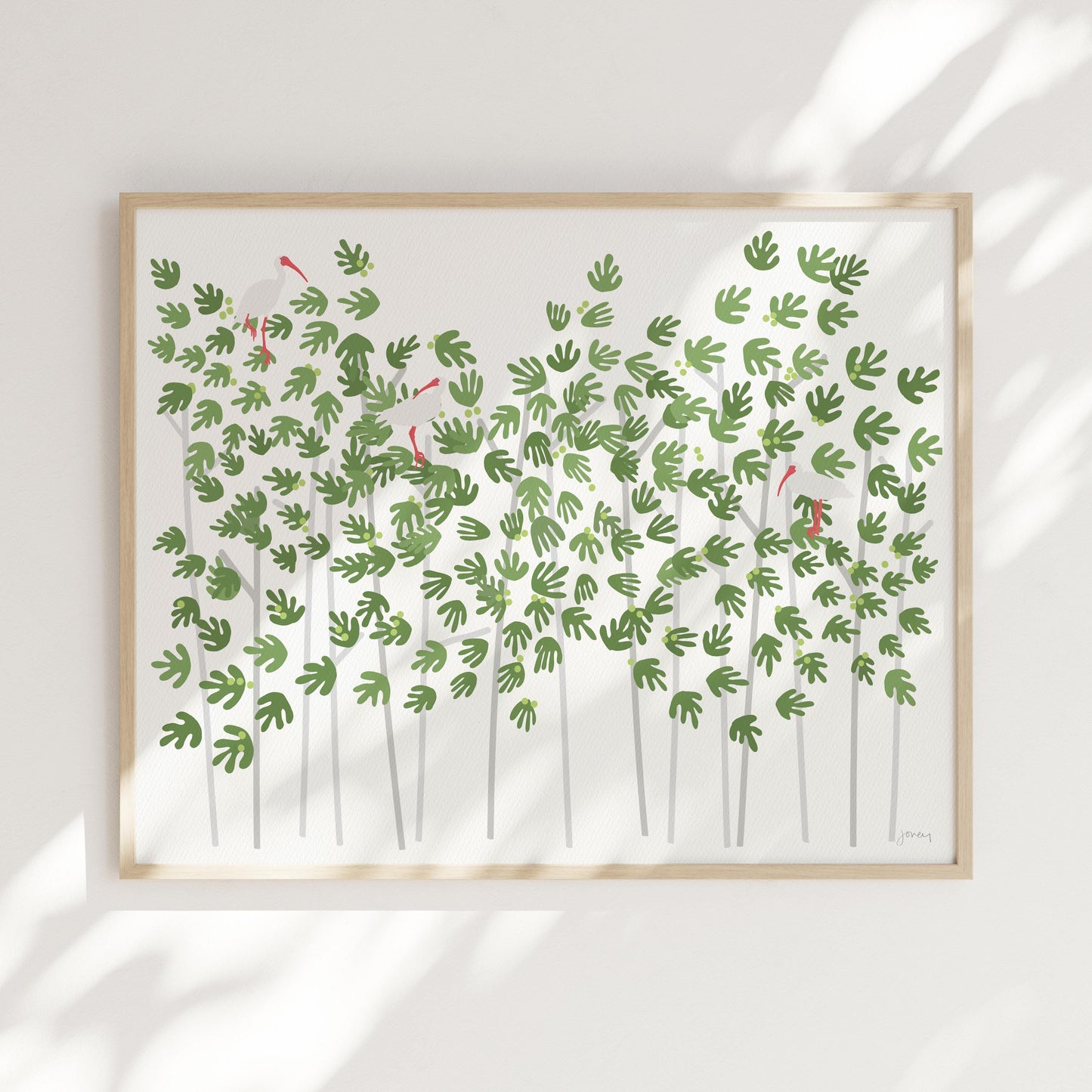 Ibis in Everglades Art Print - Unframed or Framed - 250302