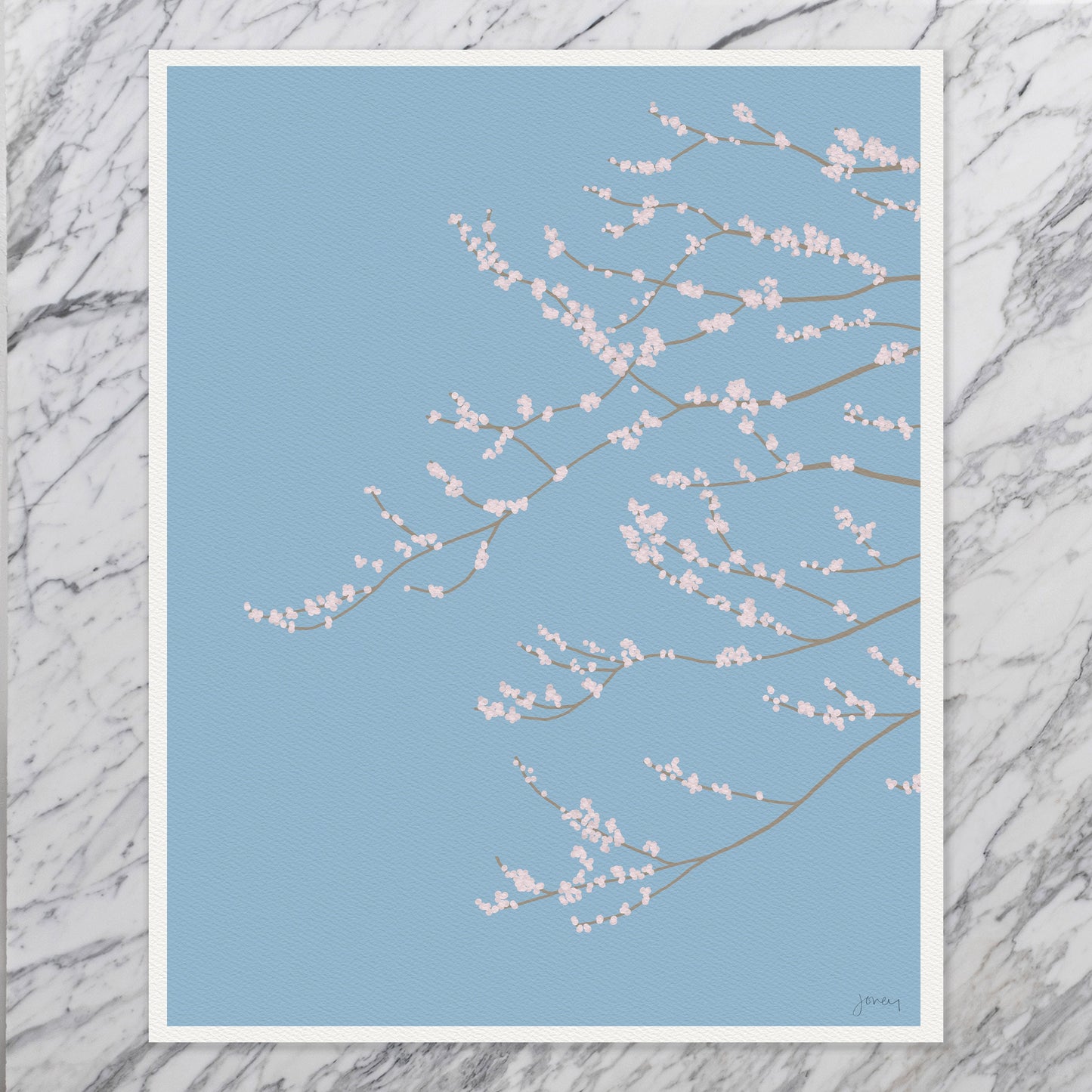 Cherry Blossom Branches Art Print - Unframed or Framed - 120126