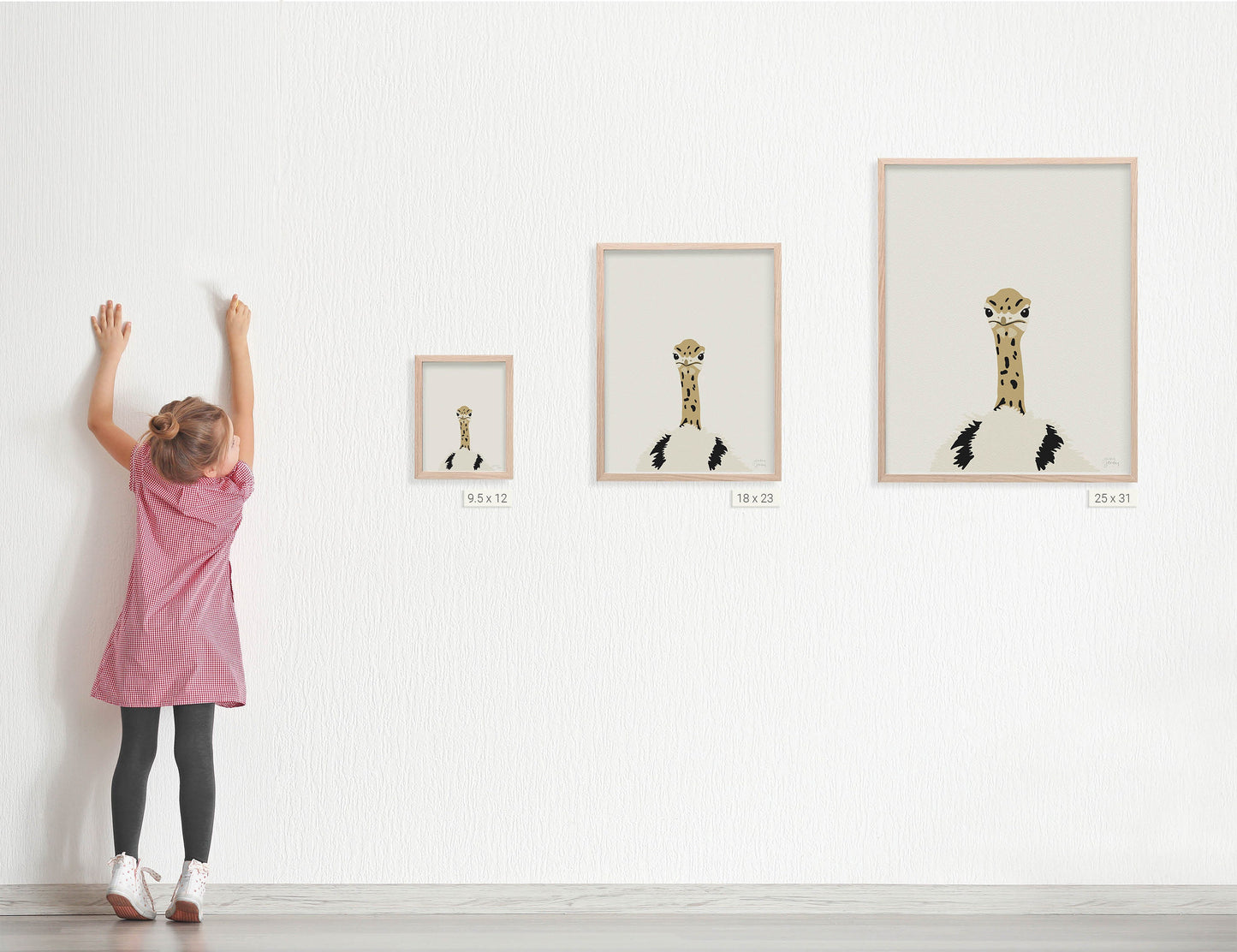 Baby Ostrich Art Print - Unframed or Framed - 120603