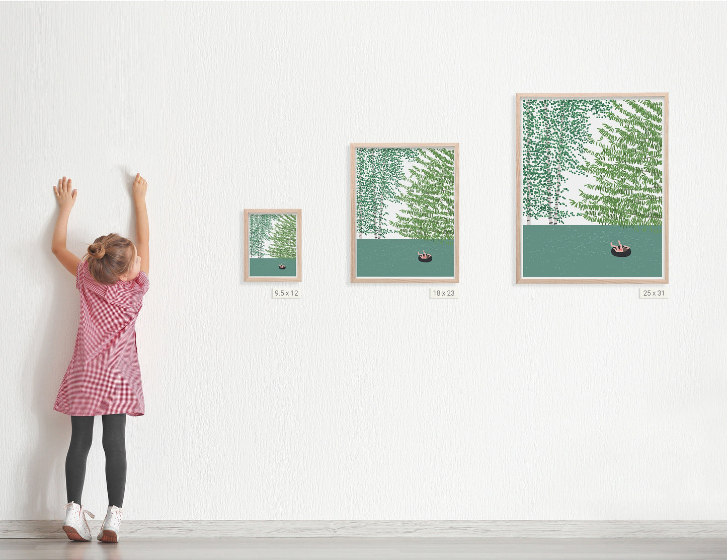 Floating on the Lake Art Print - Unframed or Framed - 221001