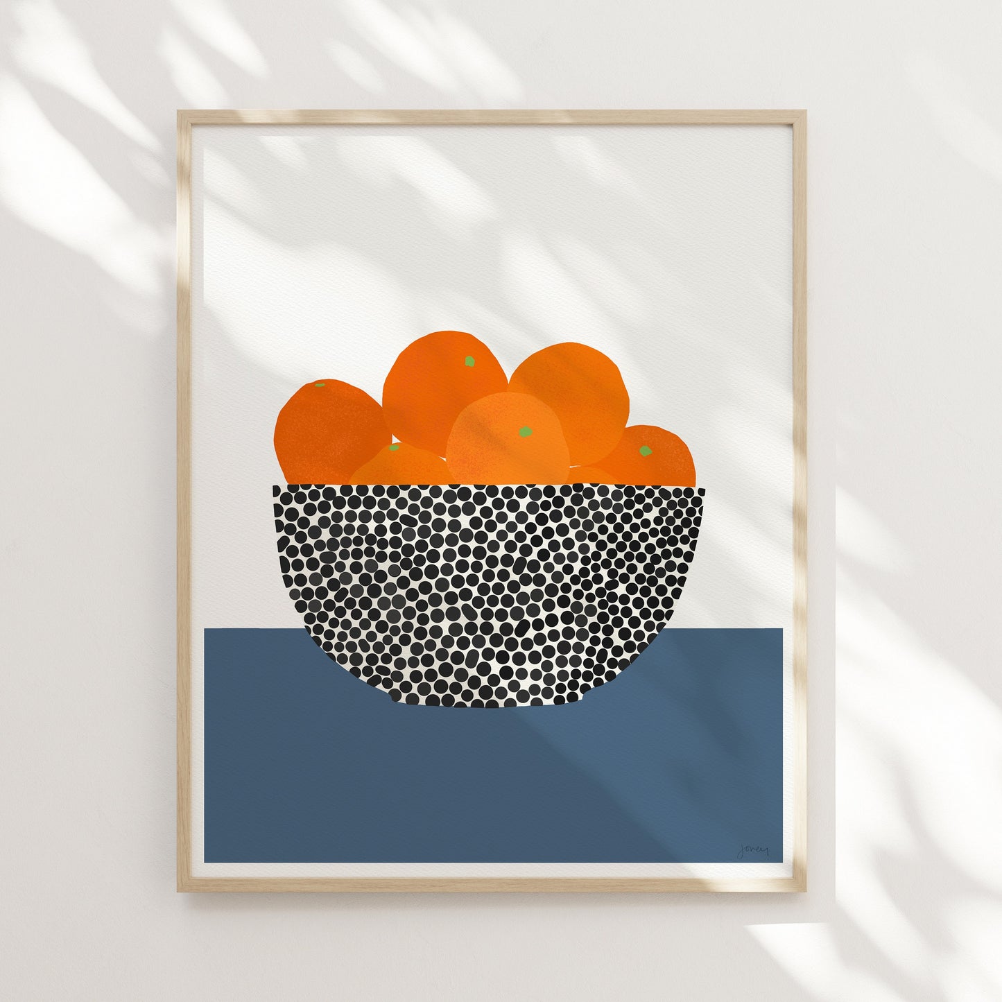 Bowl of Oranges Still Life Art Print - Unframed or Framed - 200616