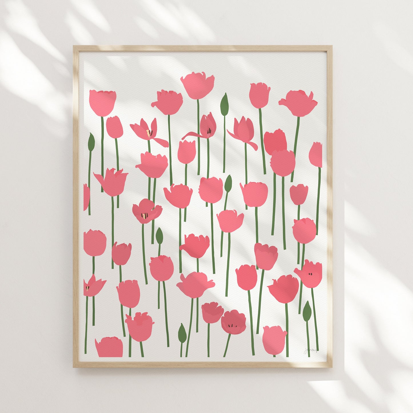 Big Love Tulips Art Print - Unframed or Framed - 240414
