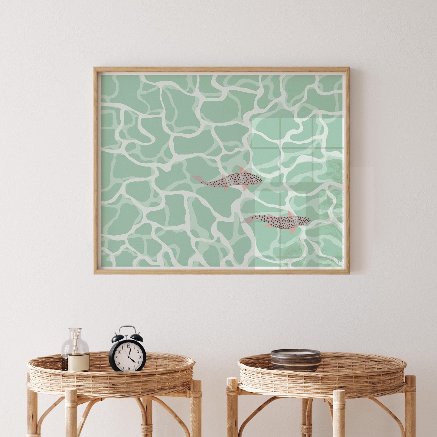 Trout Fish Swimming Underwater Art Print - Signed - 250705