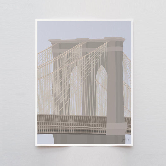 Brooklyn Bridge Art Print - Unframed or Framed - 240331