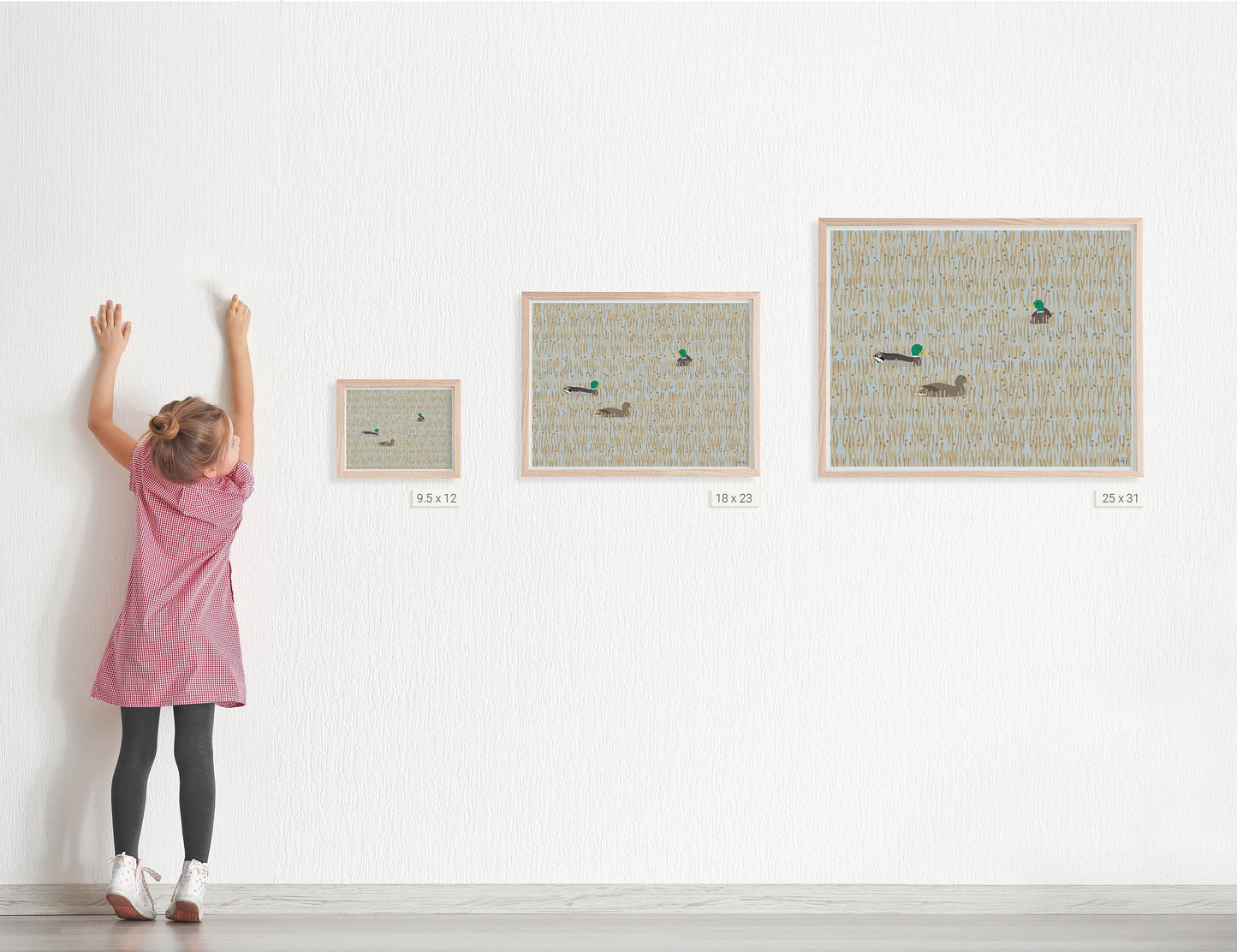 Mallards in Wetlands Art Print - Unframed or Framed - 231126