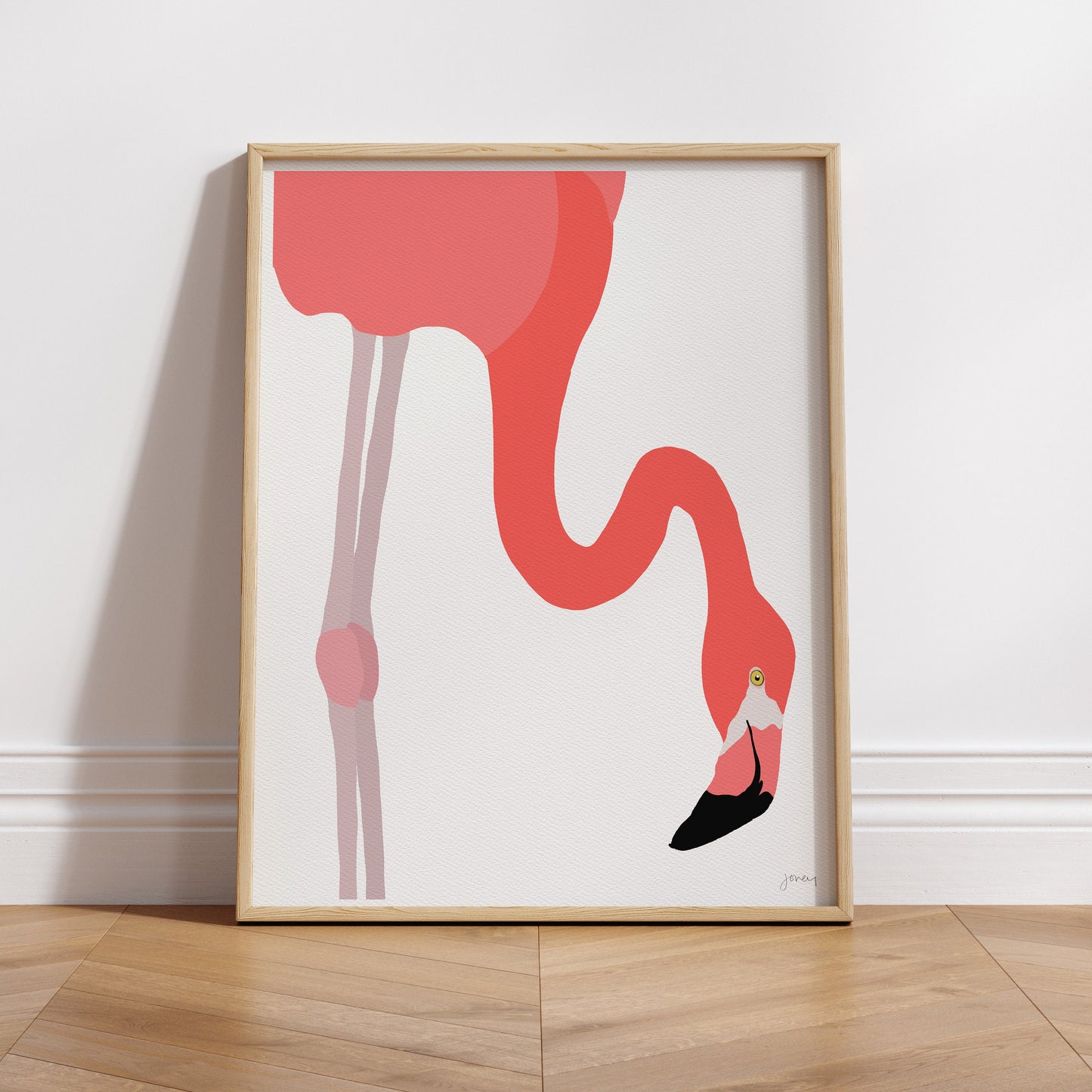 American Flamingo Art Print - Unframed or Framed - 230117