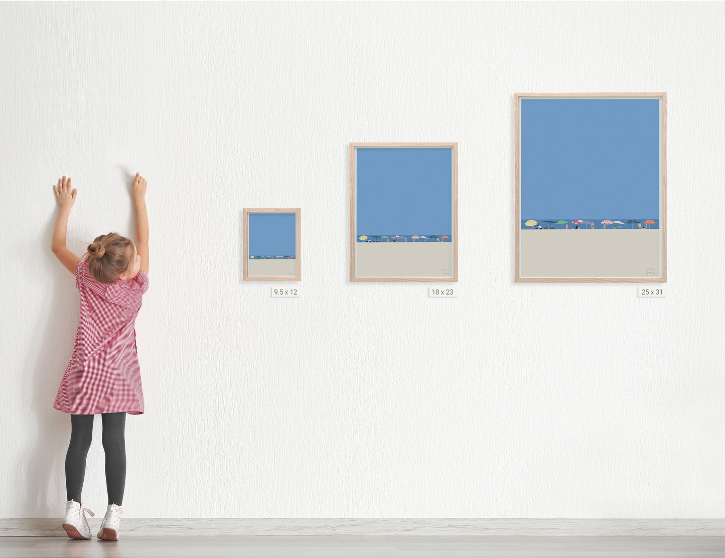 Beach Horizon Art Print 2 - Unframed or Framed - 230708