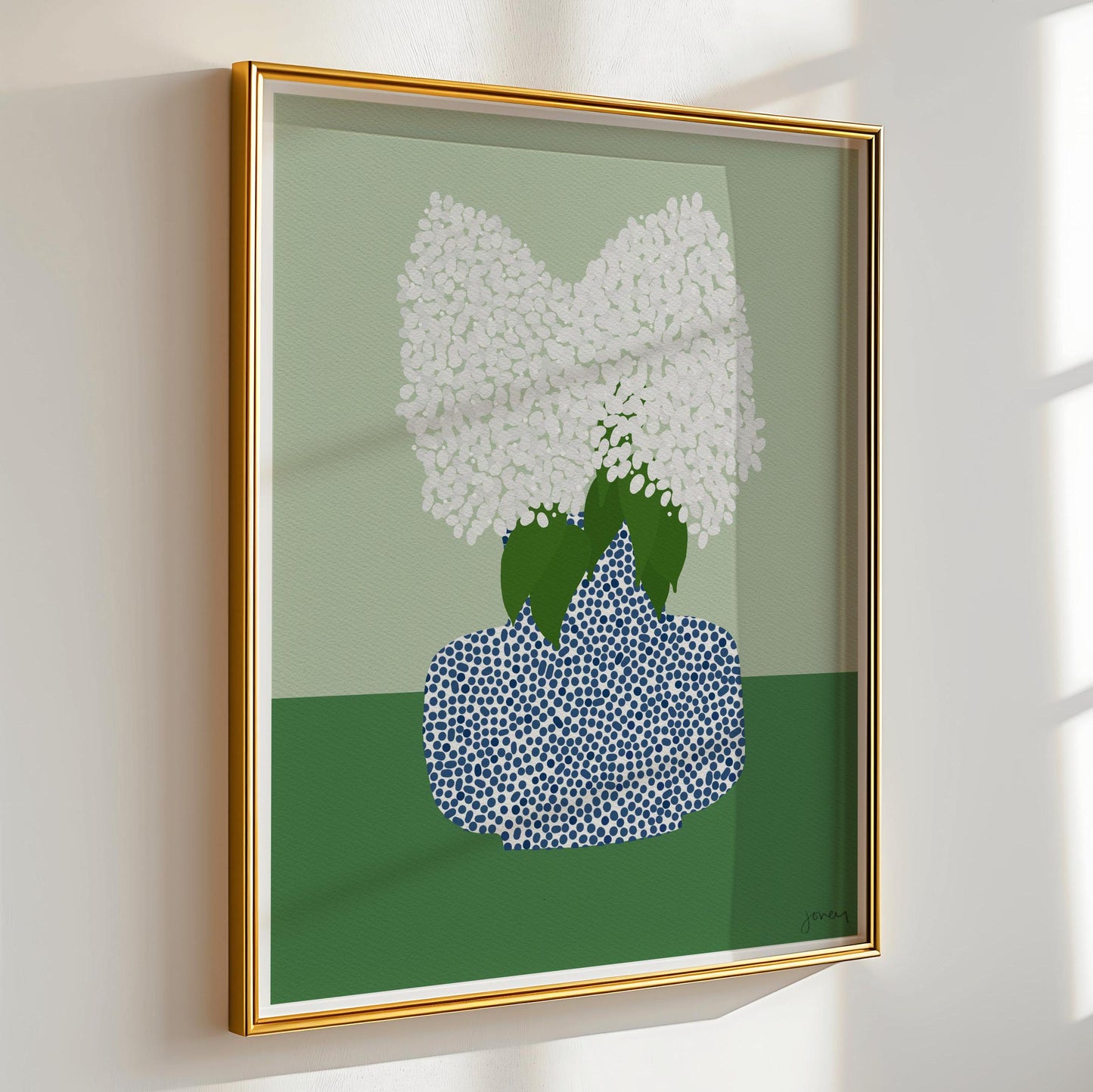 Limelight Hydrangea Still Life Art Print - Unframed or Framed - 241006
