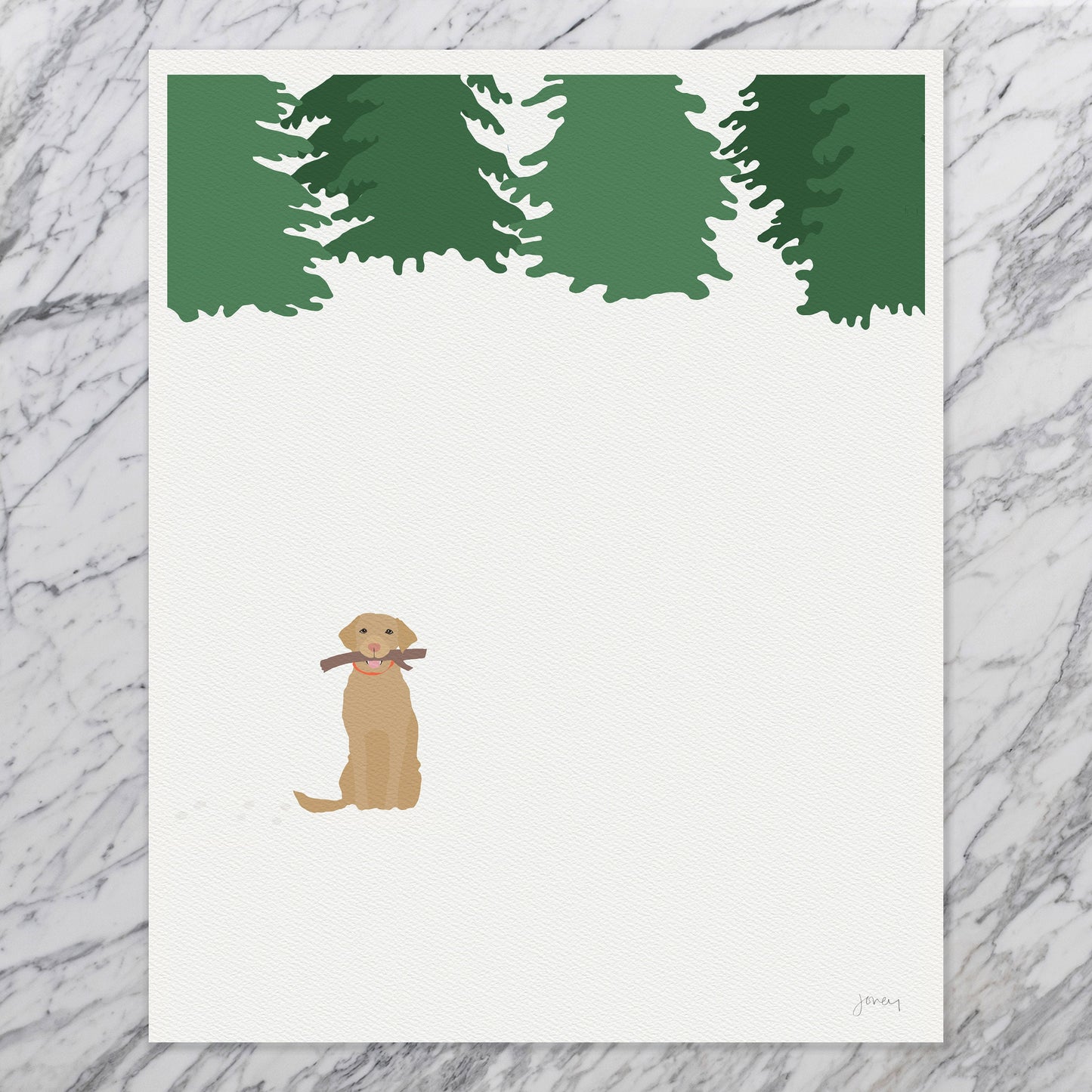 Labrador in the Snow Art Print - Unframed or Framed - 230128