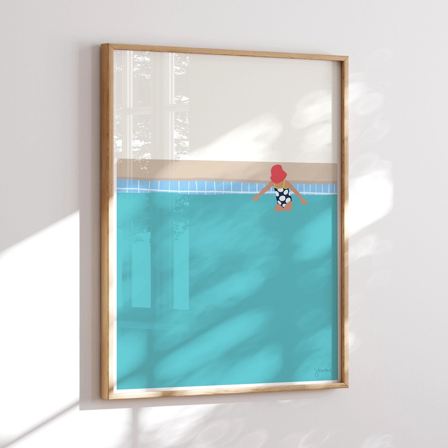 Kid in Sunhat Art Print - Unframed or Framed - 140702