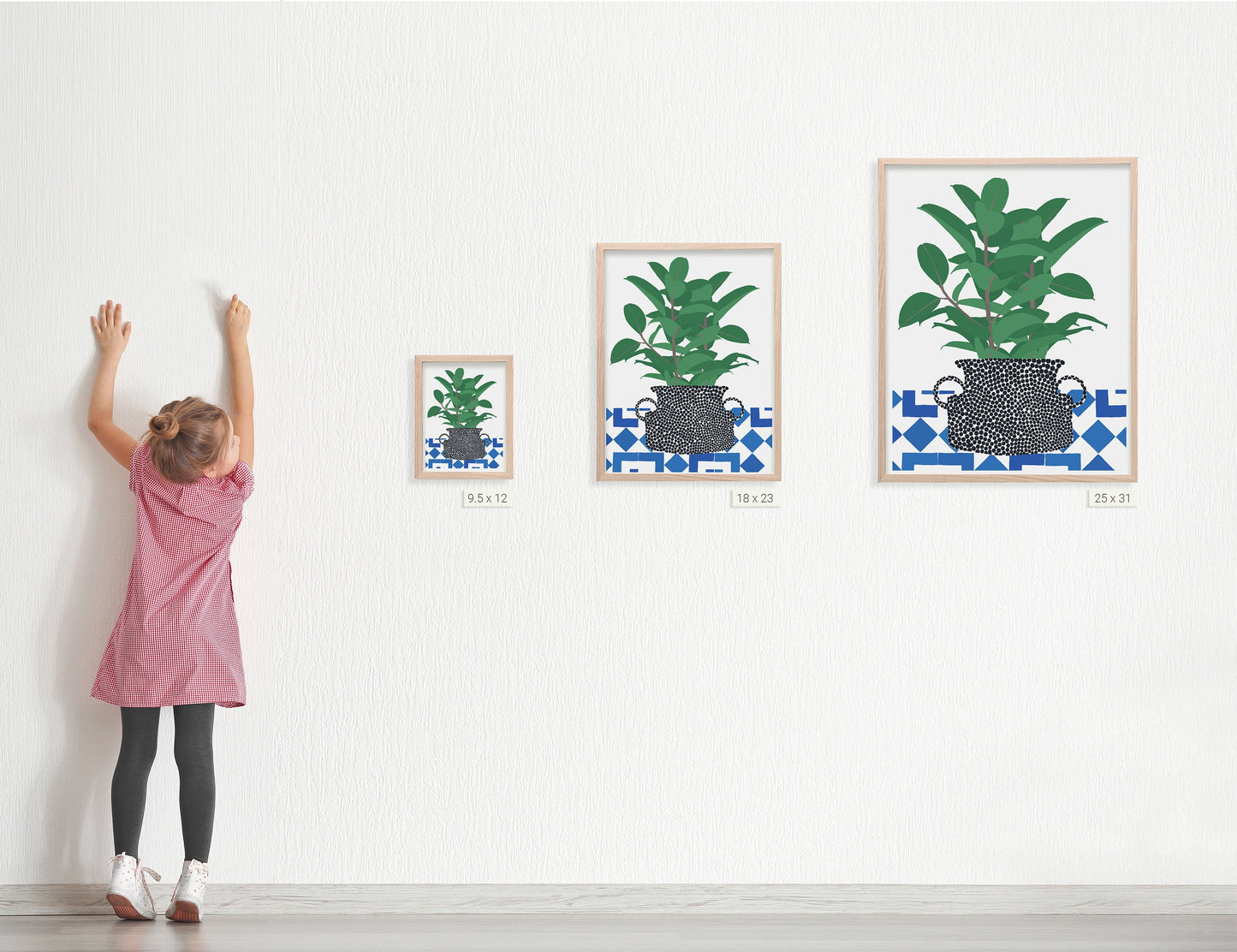 Tropical Leaves Still Life Art Print- Unframed or Framed - 200606