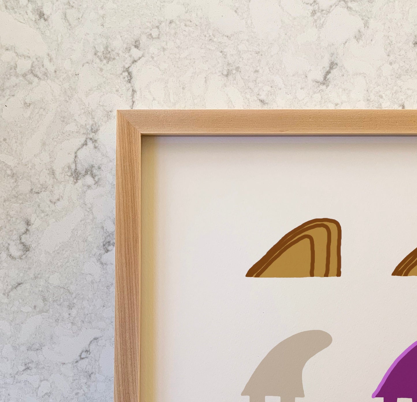 Families of Surfboard Fins Art Print - Unframed or Framed  - 120305