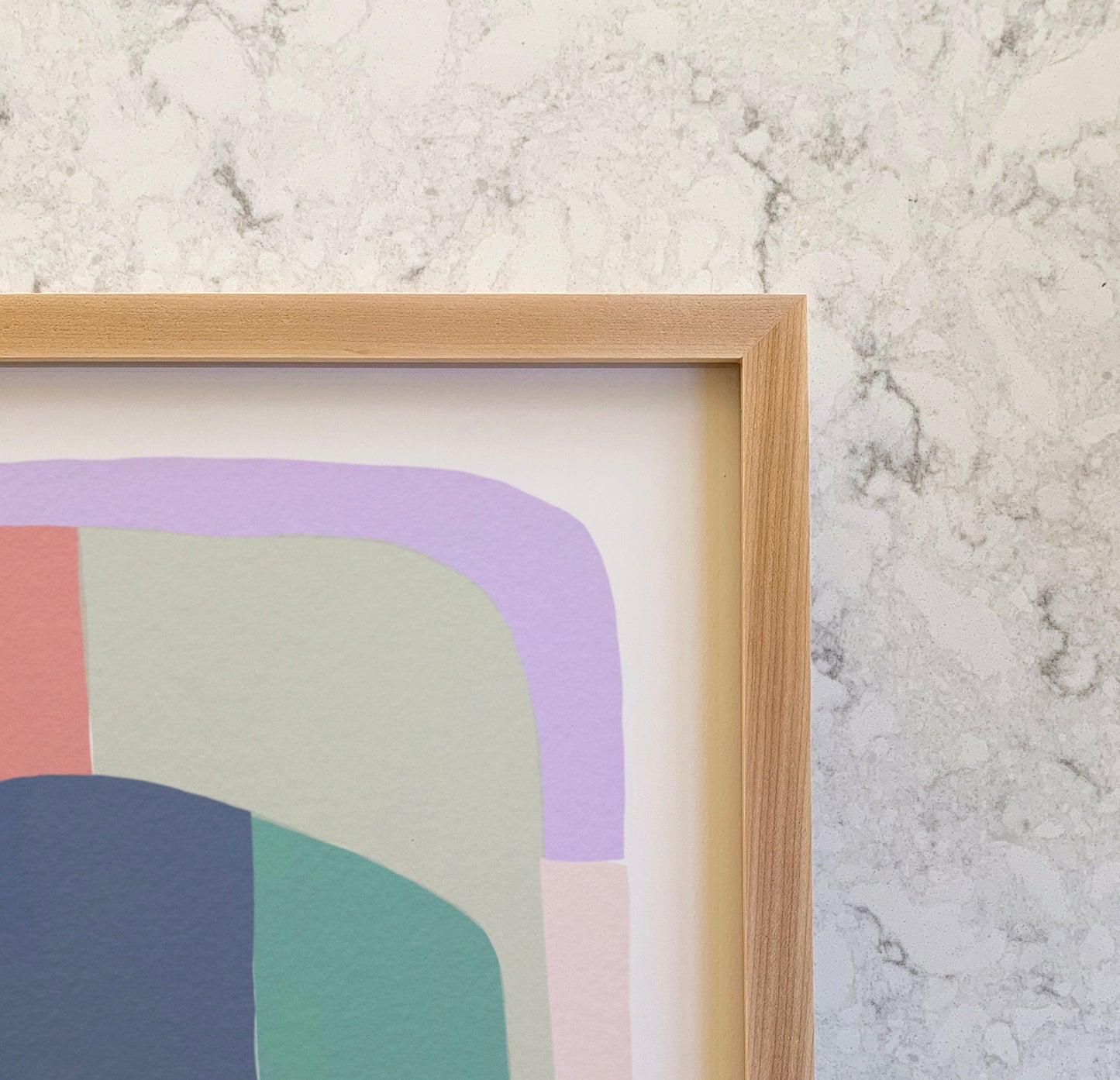 Interlocking Colors Modern Art Print - Unframed or Framed - 180405