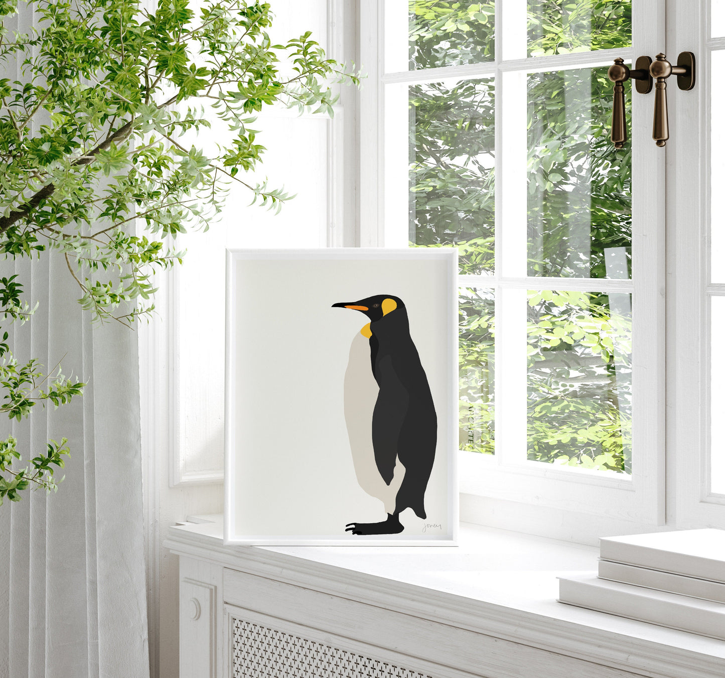 Emperor Penguin Art Print - Unframed or Framed - 151203