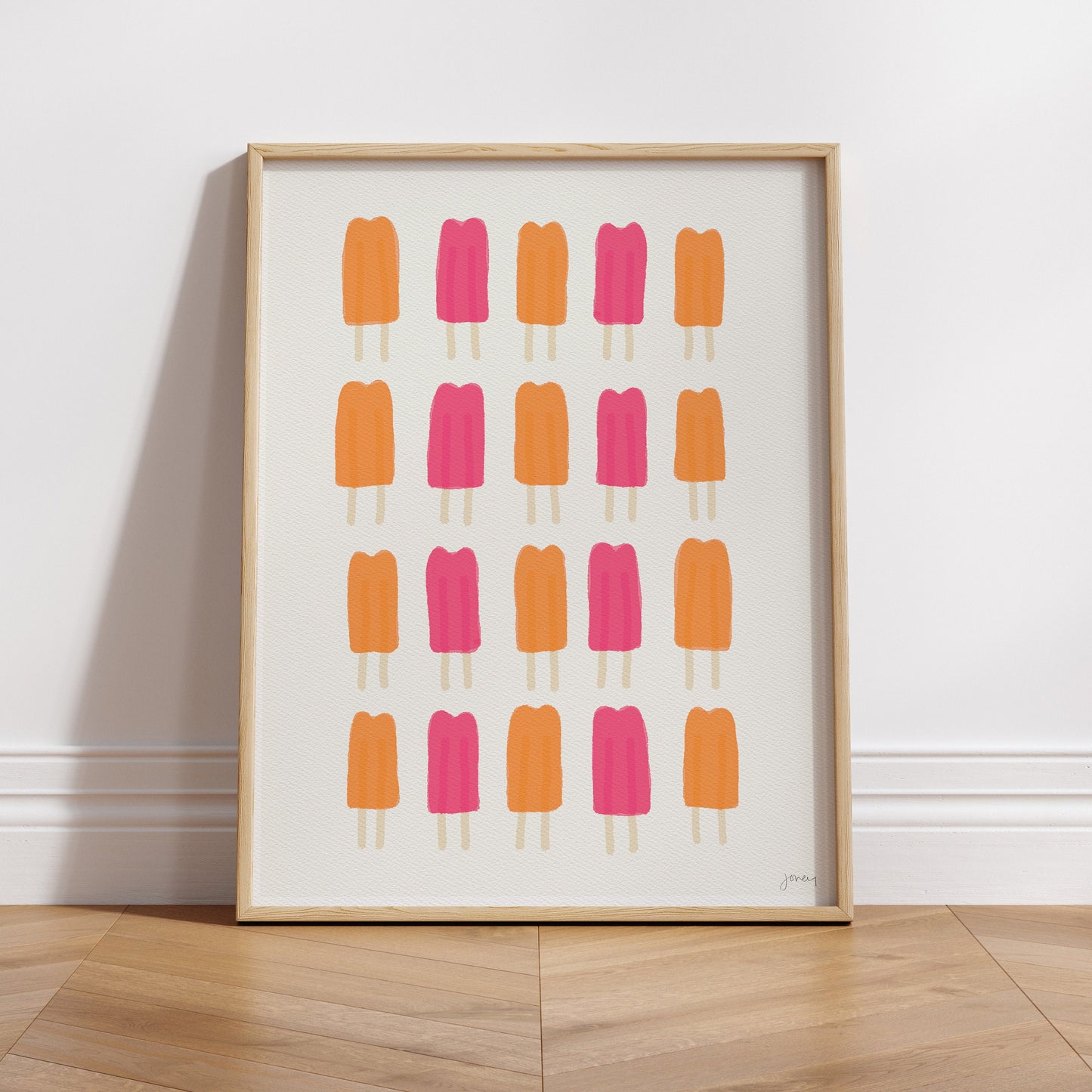 Fruit Popsicles Art Print - Unframed or Framed - 110930