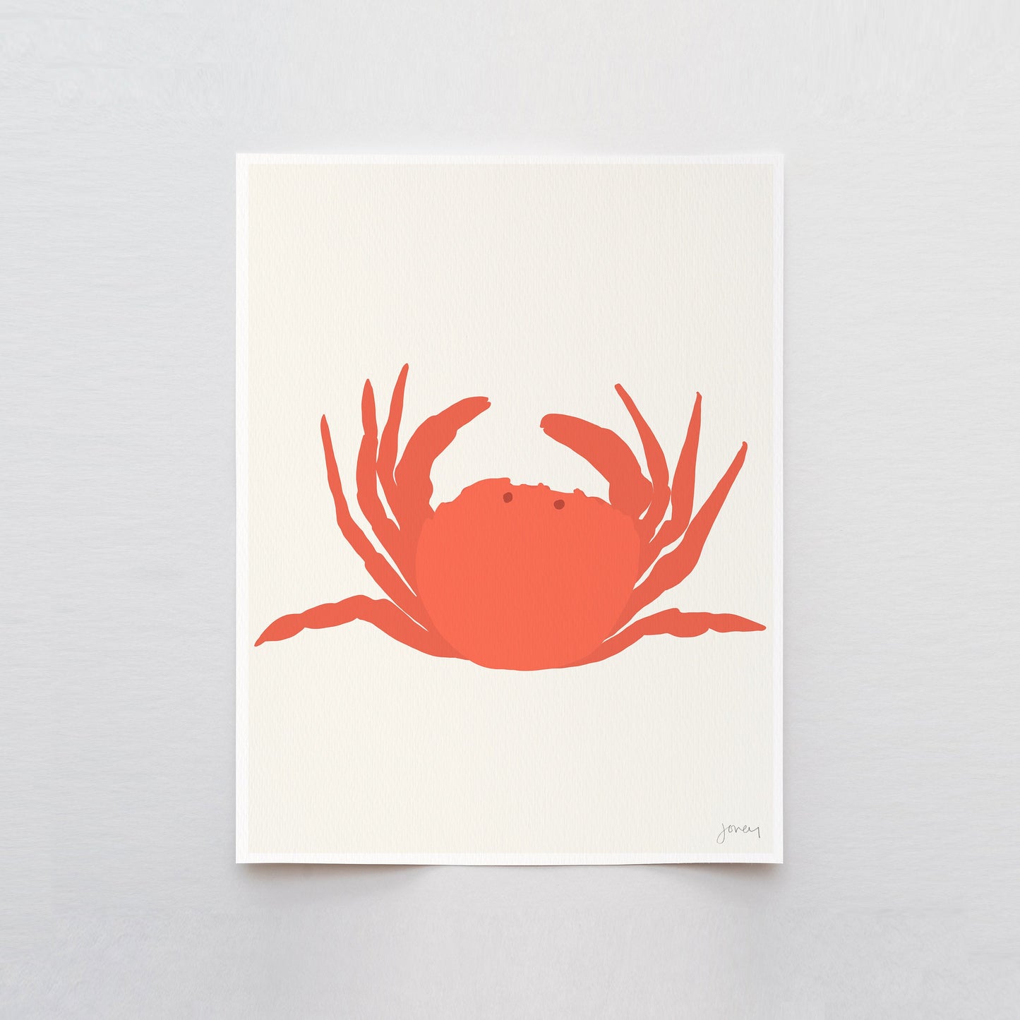 Red Rock Crab Art Print - Unframed or Framed - 140811