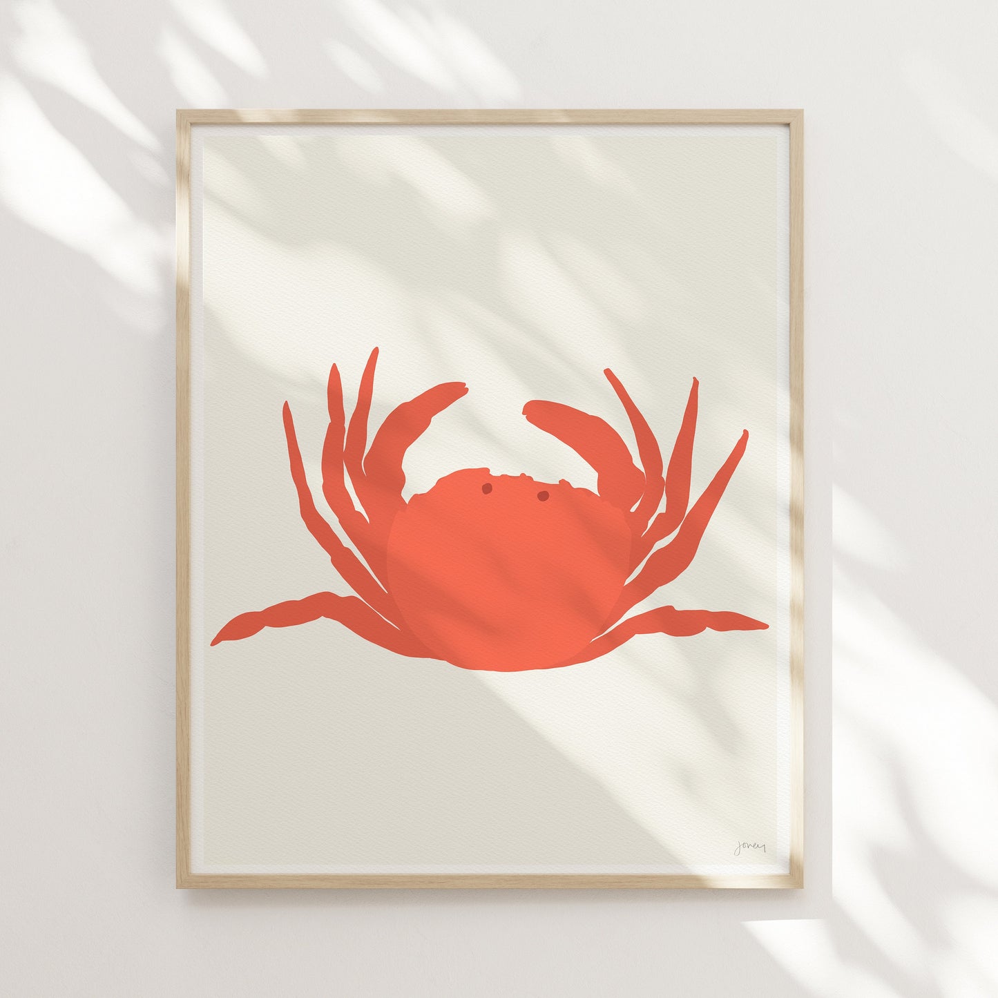 Red Rock Crab Art Print - Unframed or Framed - 140811