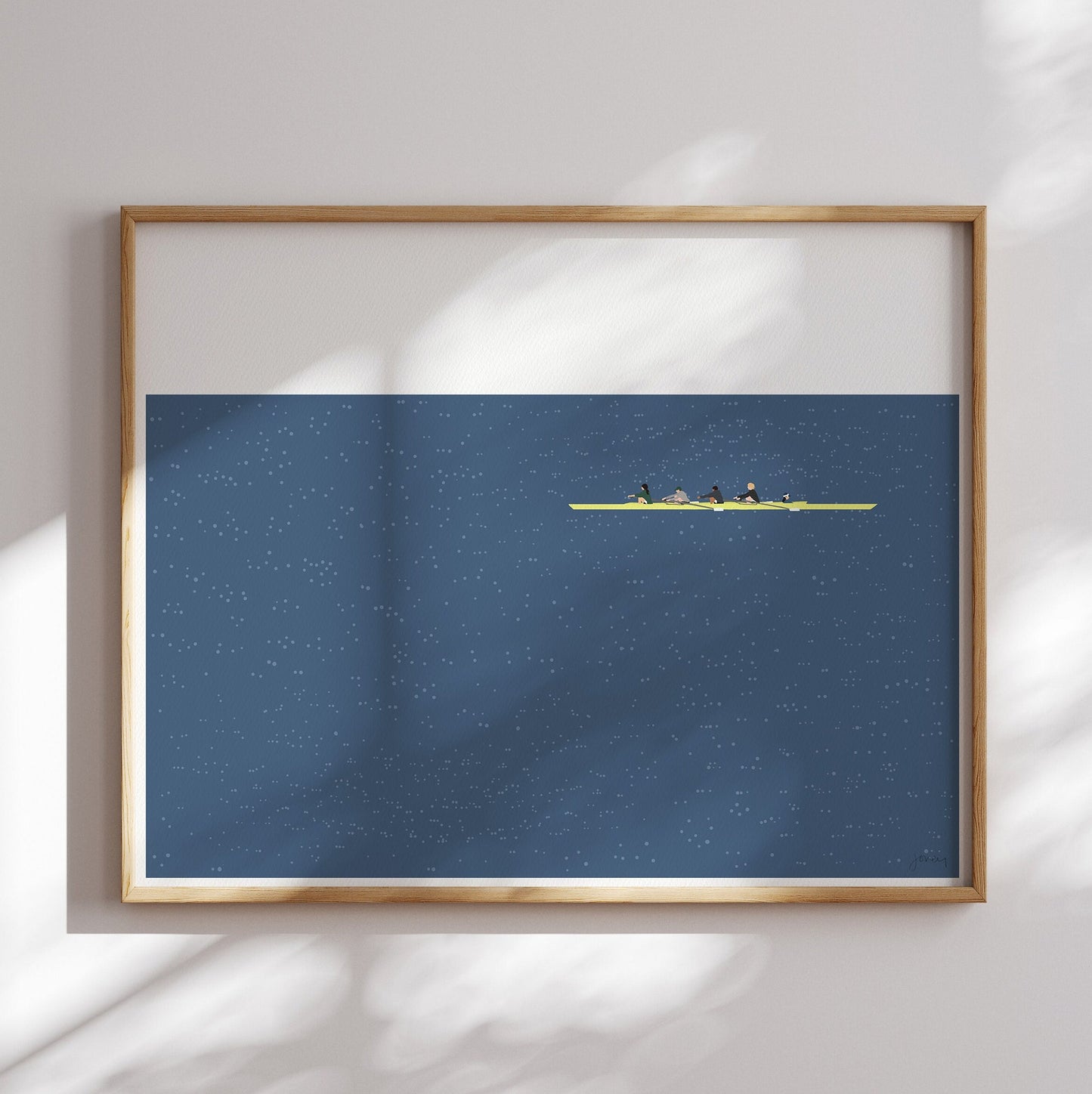 Coxed Four Art Print - Unframed or Framed - 240505